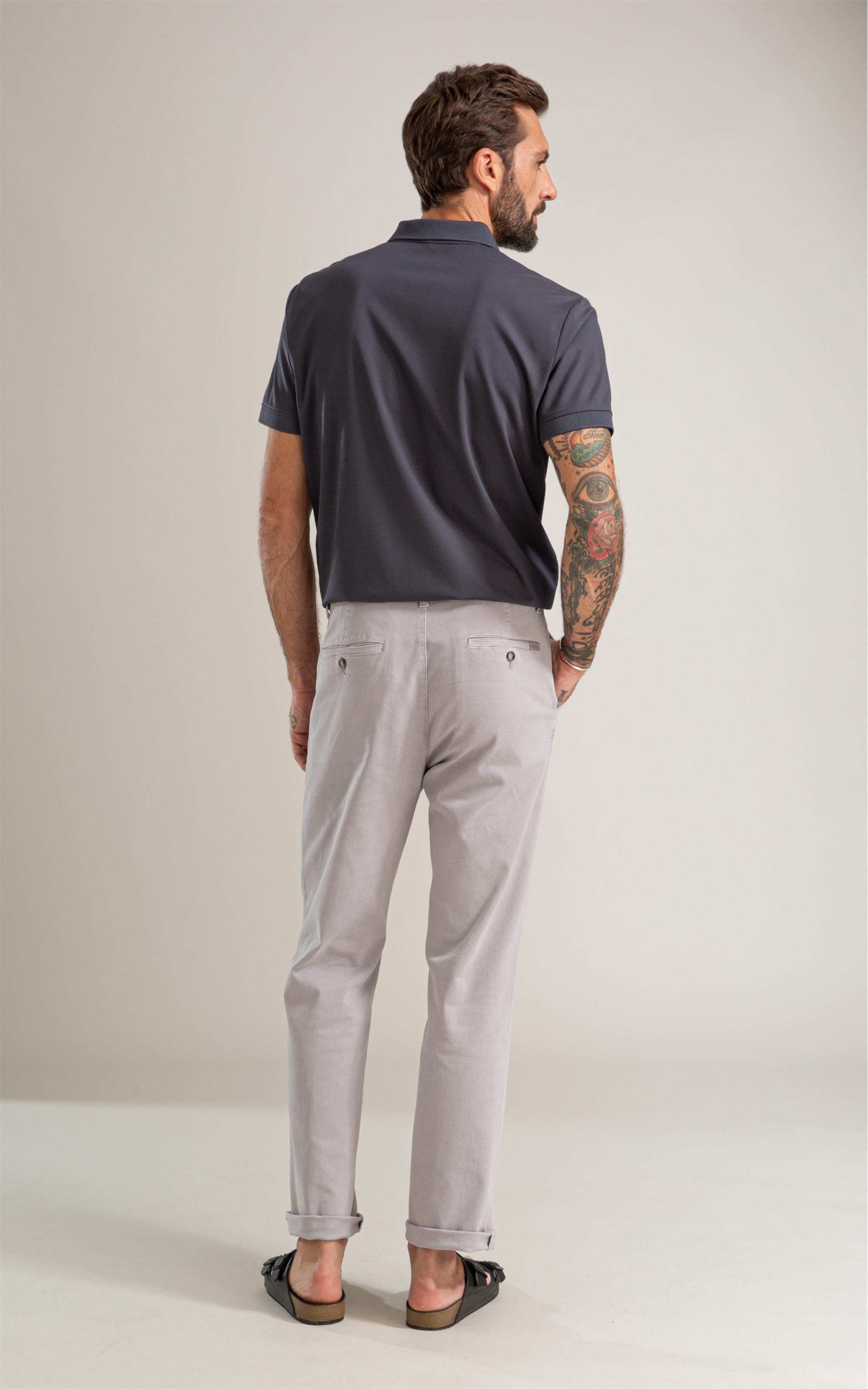 Polo Rch Tech Mc Basic Fit Grafite