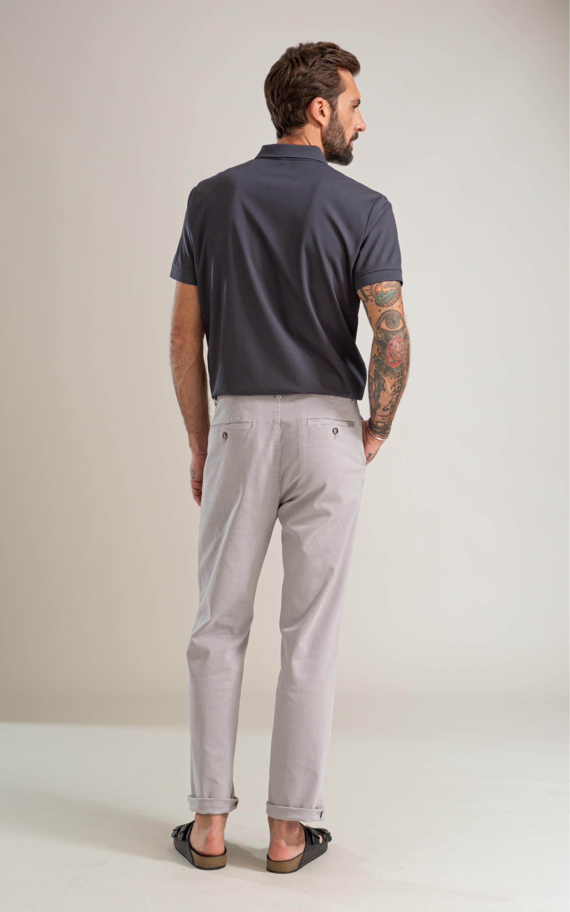 Polo Rch Tech Mc Basic Fit Grafite