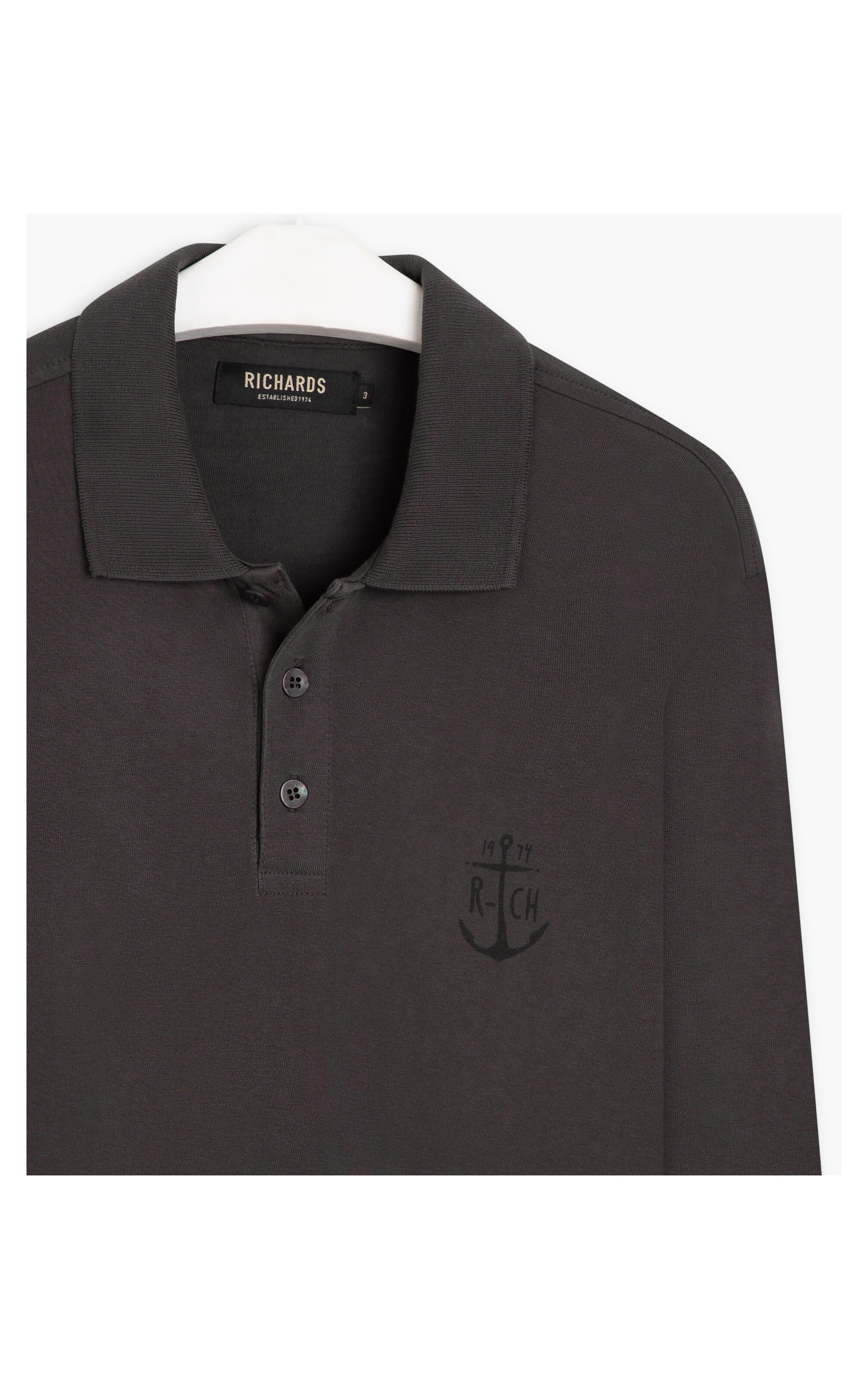 Polo Rubgy Ml Ancora Gd Grafite