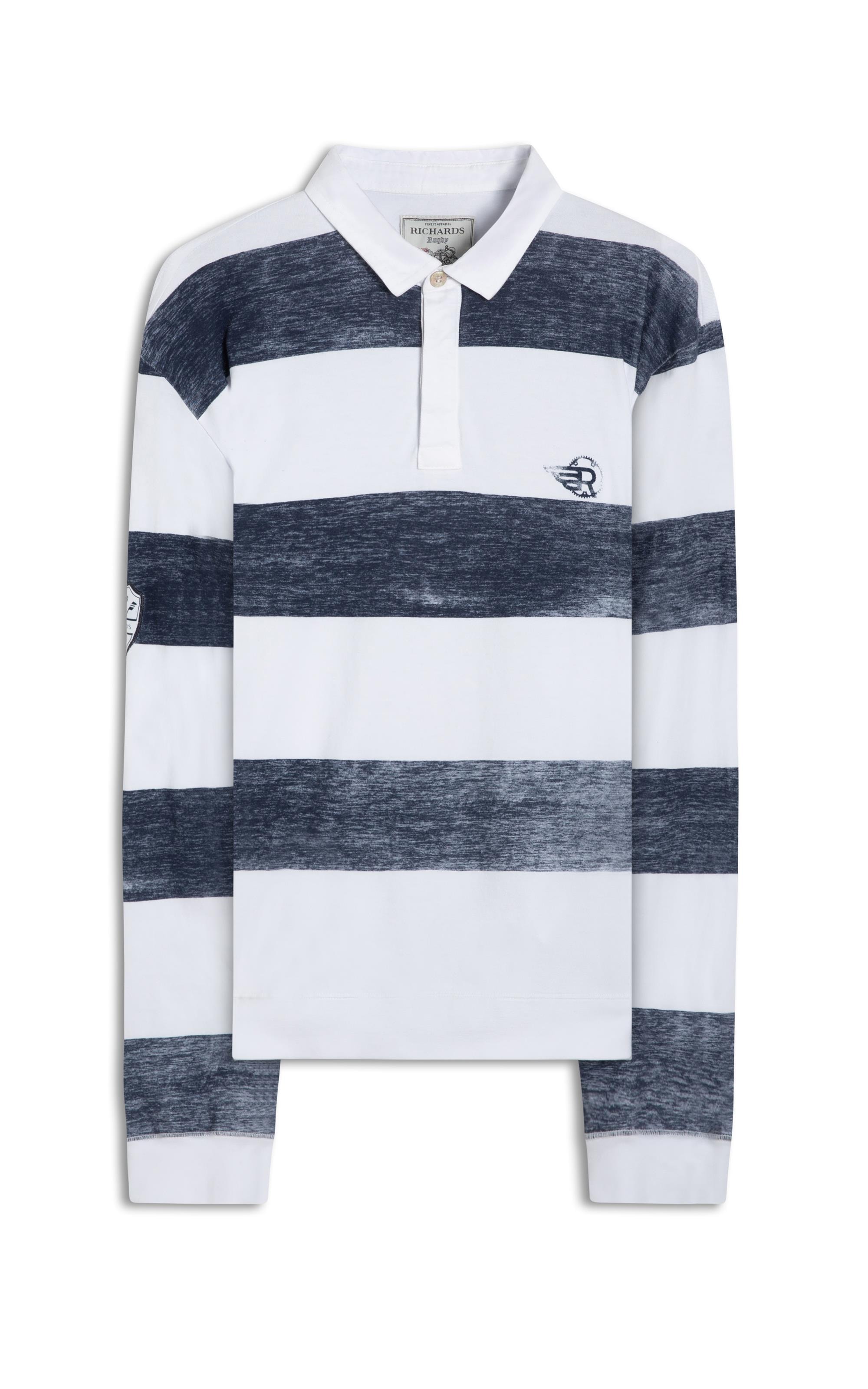 Polo Rugby Ml Listrada Branco