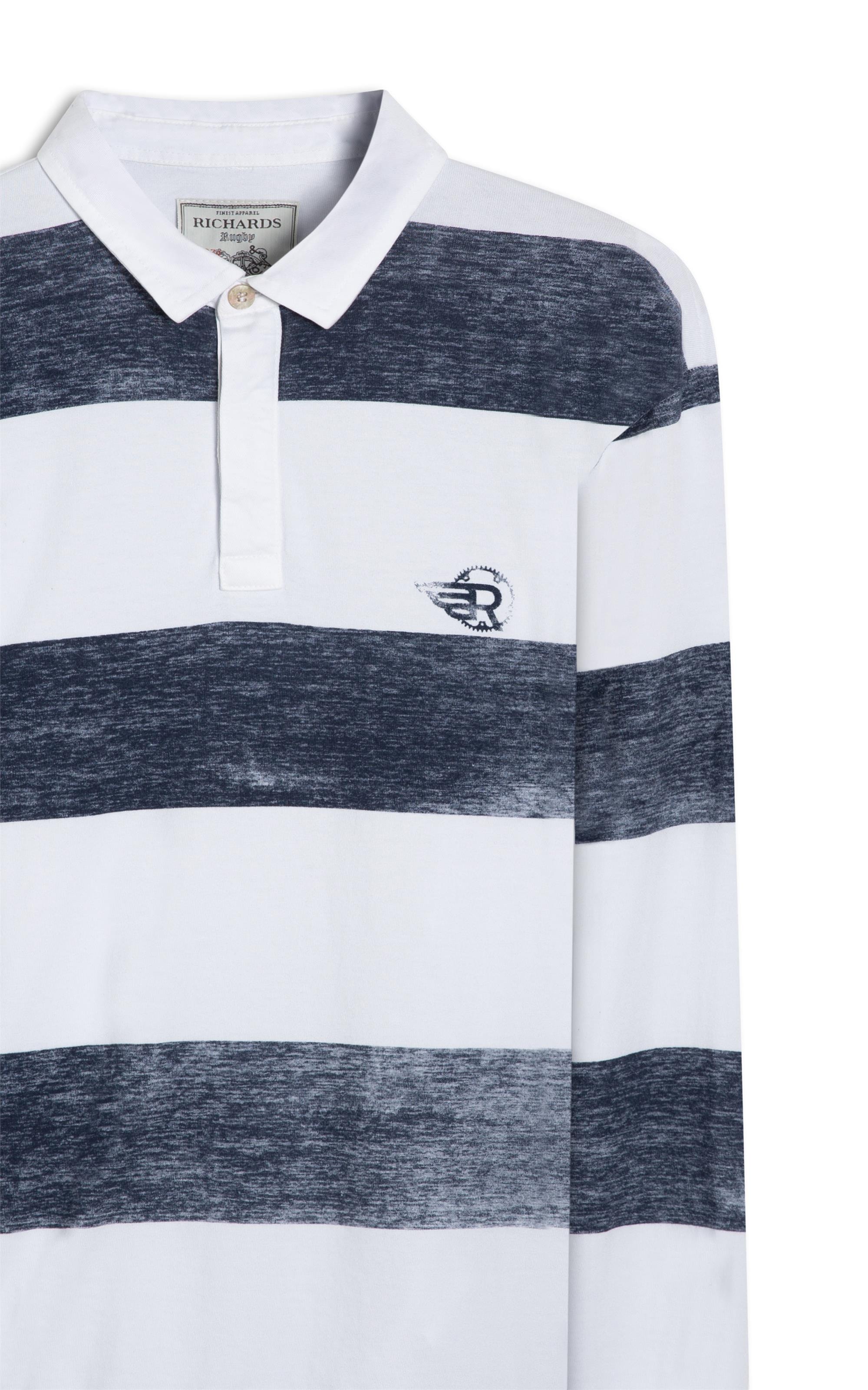 Polo Rugby Ml Listrada Branco