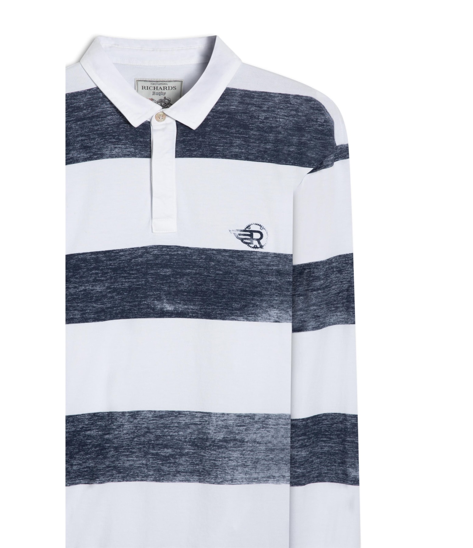 Polo Rugby Ml Listrada Branco