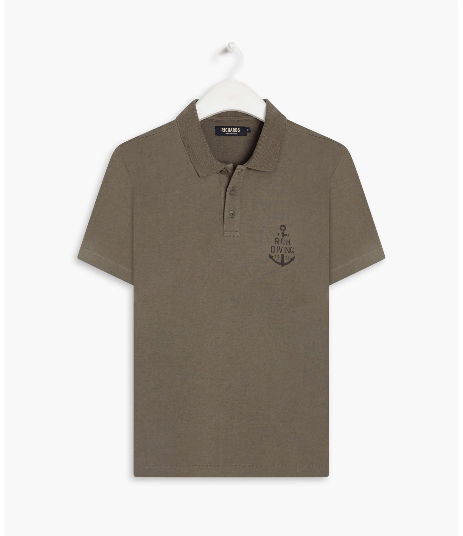 Polo Rugby Print Ml Gd Tabaco