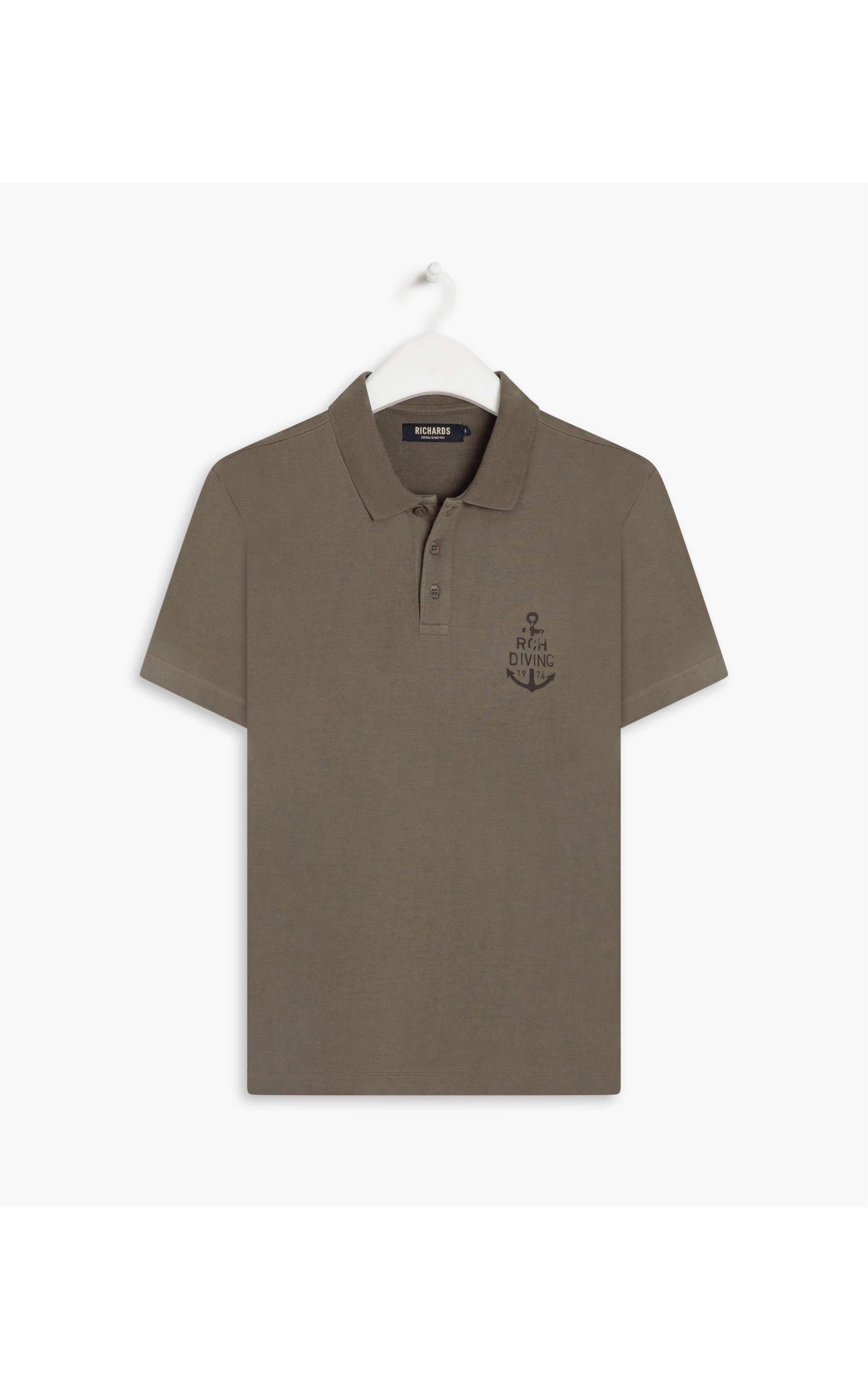 Polo Rugby Print Ml Gd Tabaco