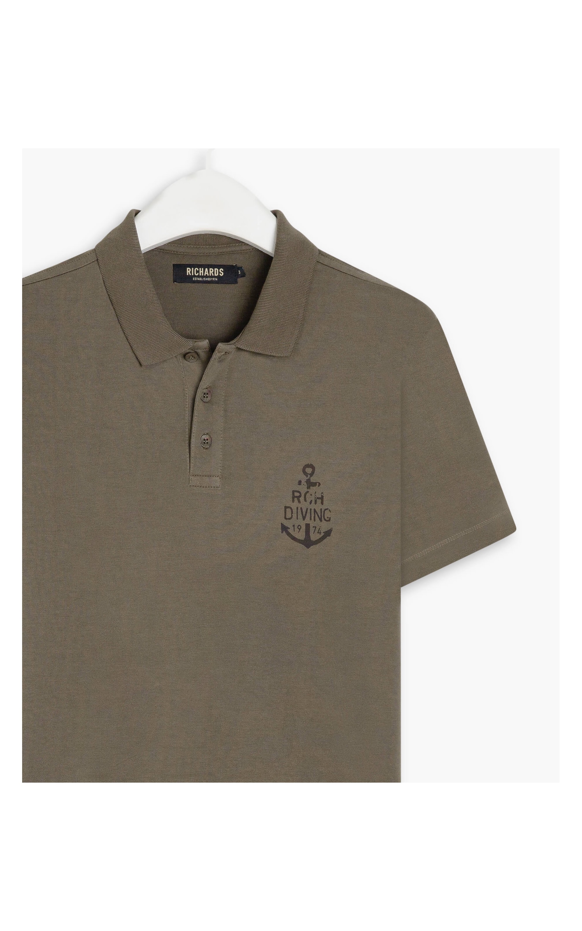 Polo Rugby Print Ml Gd Tabaco