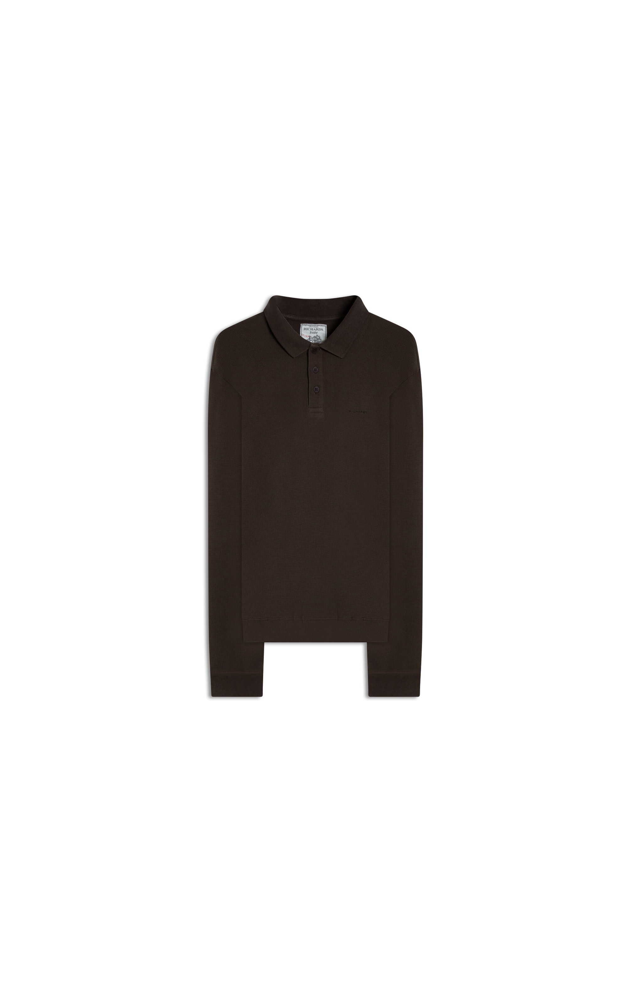 Polo Rugby Quadrile Ml Basic Fit Tabaco