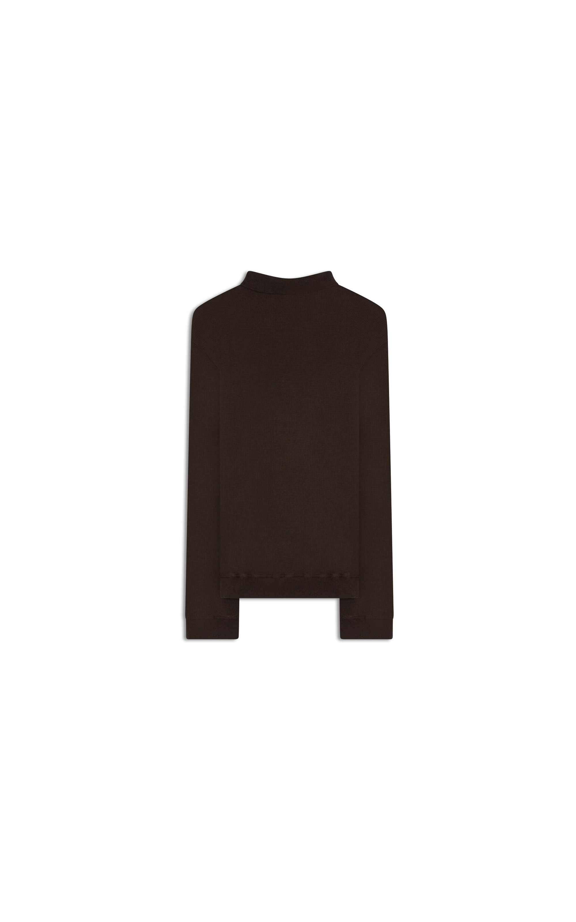 Polo Rugby Quadrile Ml Basic Fit Tabaco