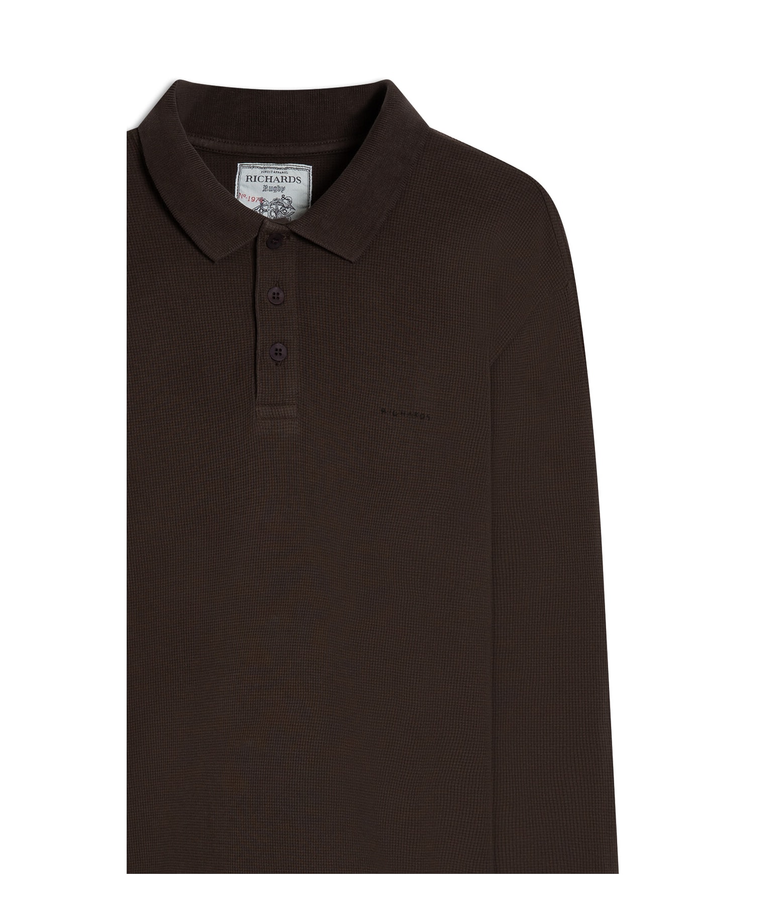 Polo Rugby Quadrile Ml Basic Fit Tabaco