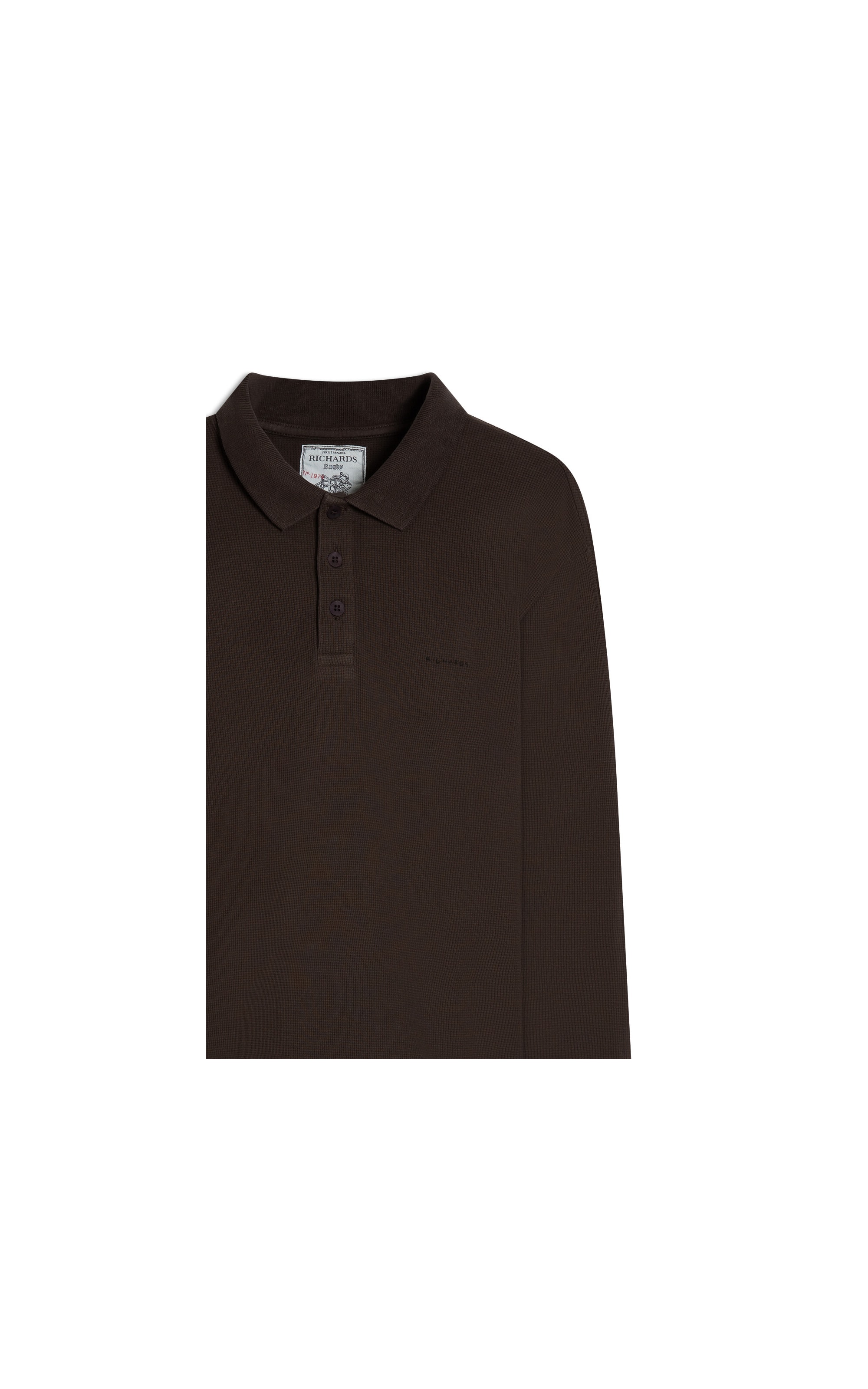 Polo Rugby Quadrile Ml Basic Fit Tabaco