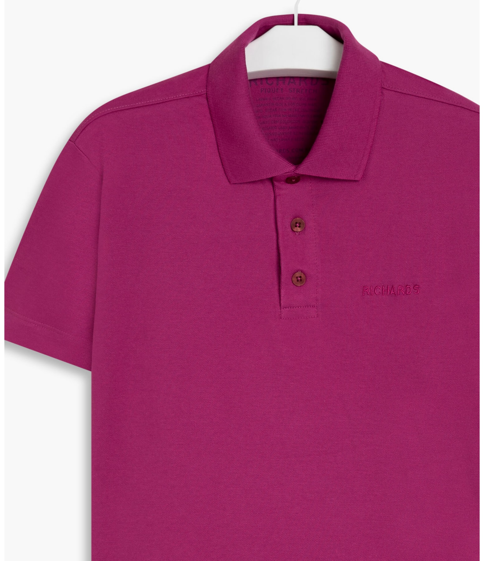 Polo Slim Piquer Com Elastano Mc Magenta