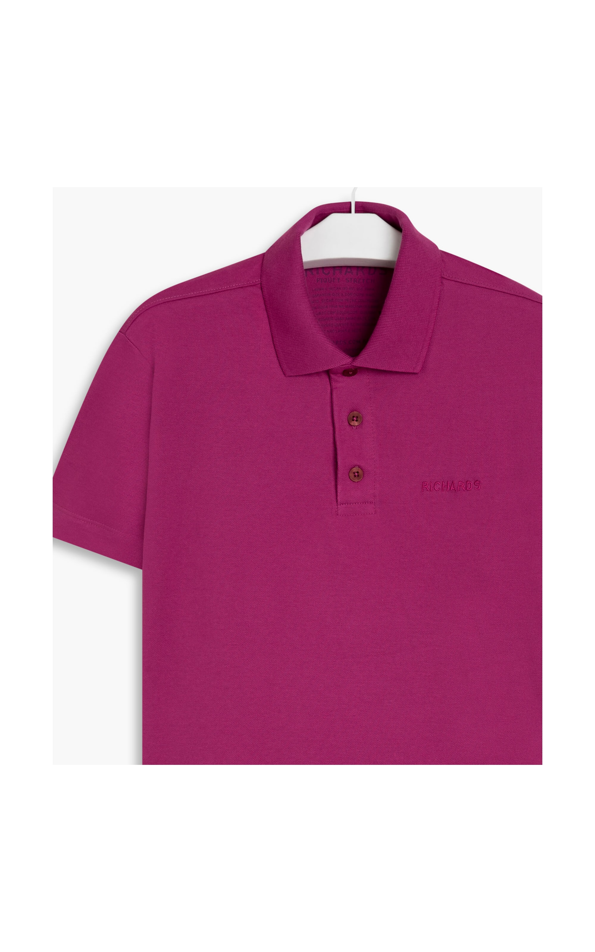 Polo Slim Piquer Com Elastano Mc Magenta