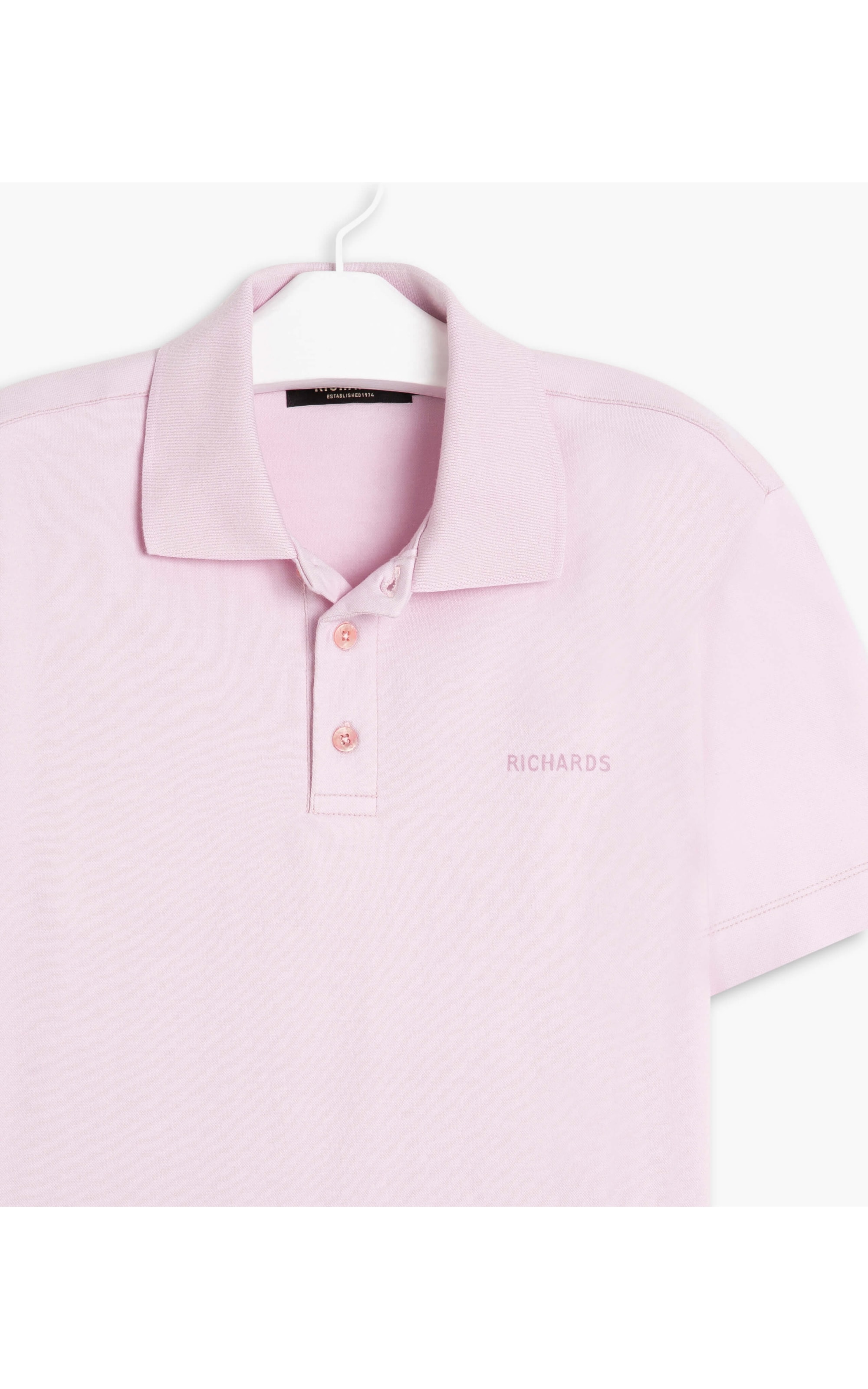 Polo Slim Piquet Rosa