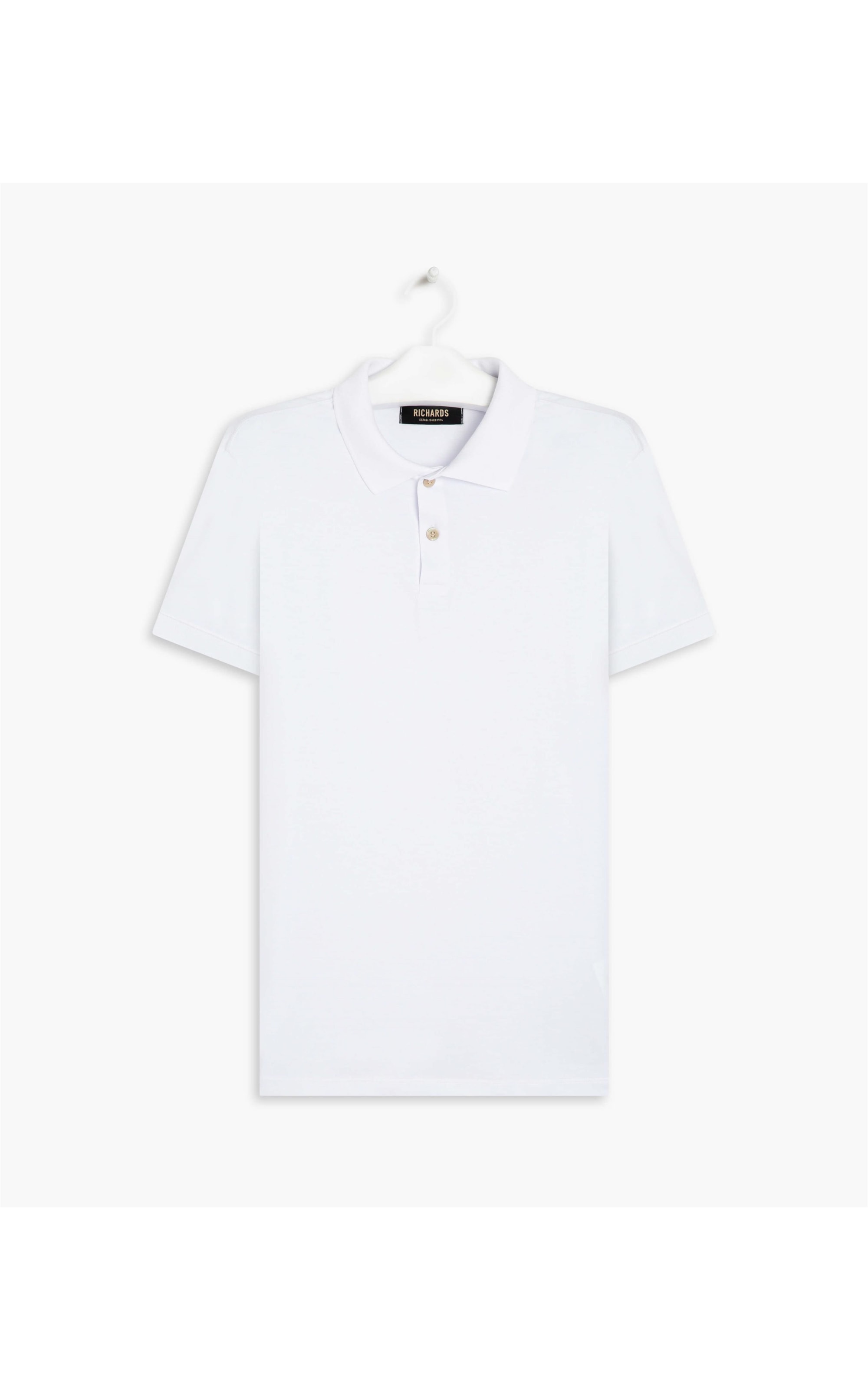 Polo Special Grid Pima Mc Branco