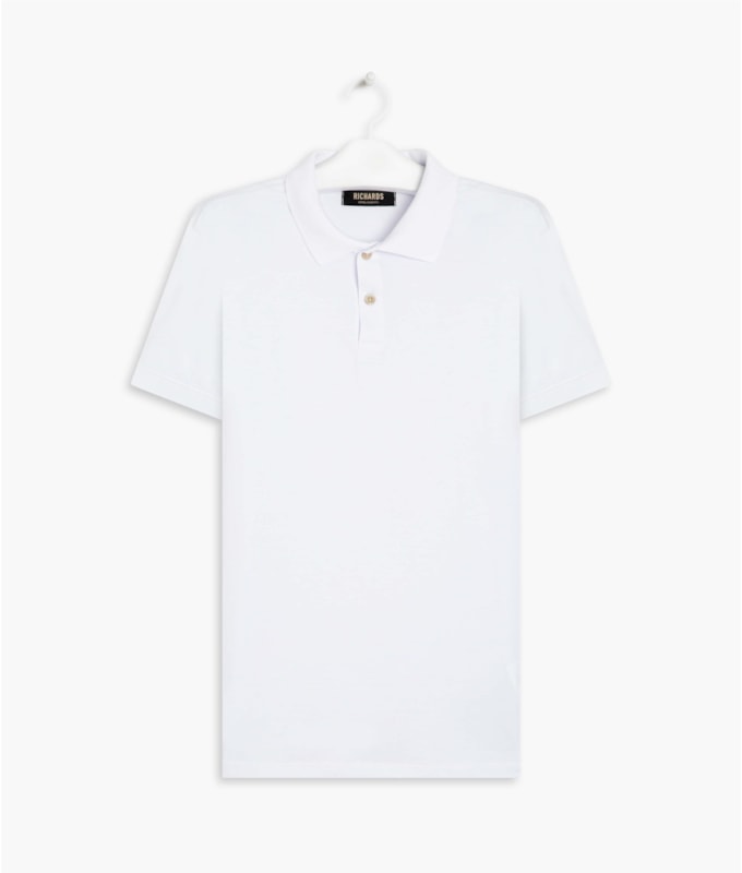 Polo Special Grid Pima Mc Branco