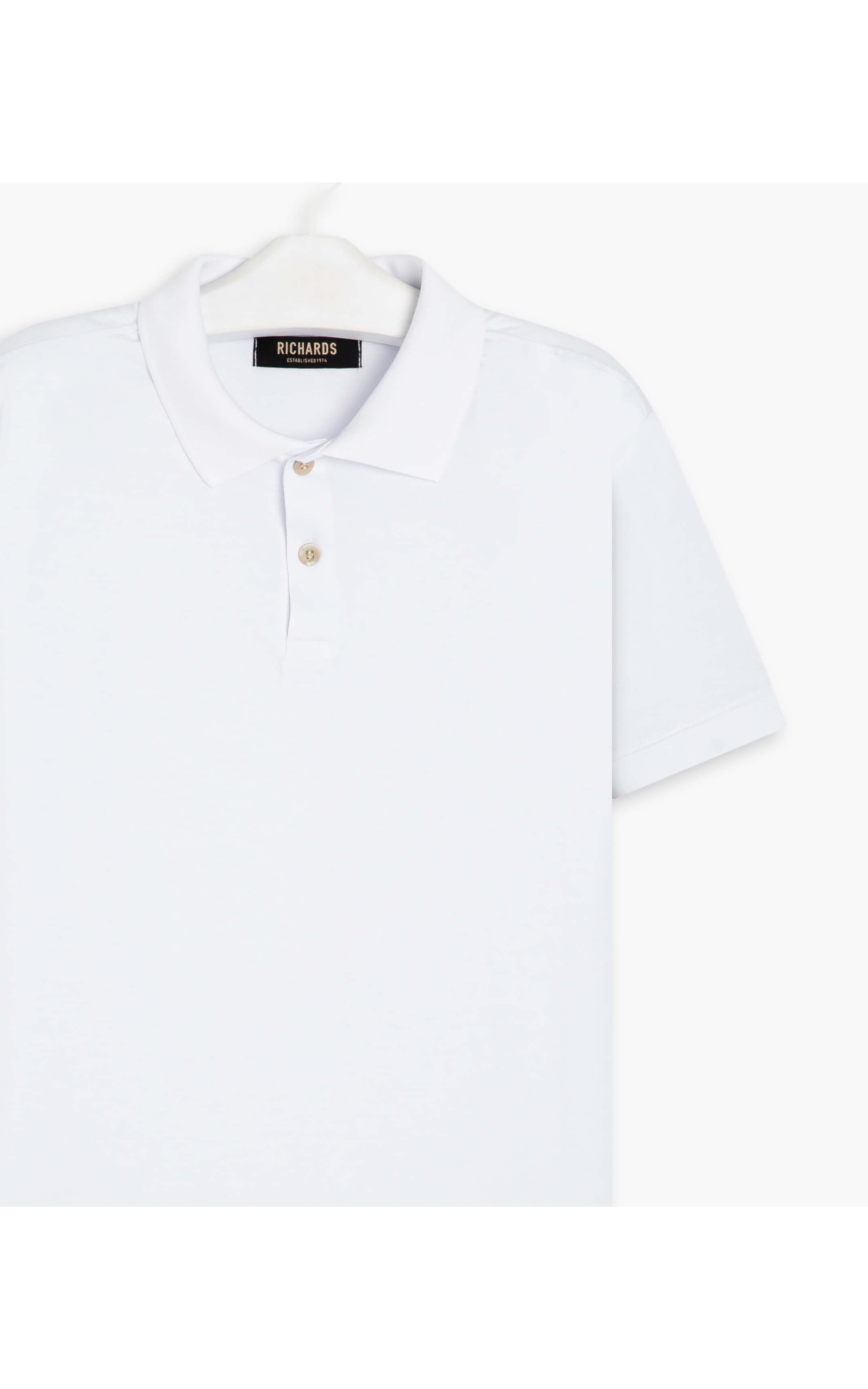 Polo Special Grid Pima Mc Branco