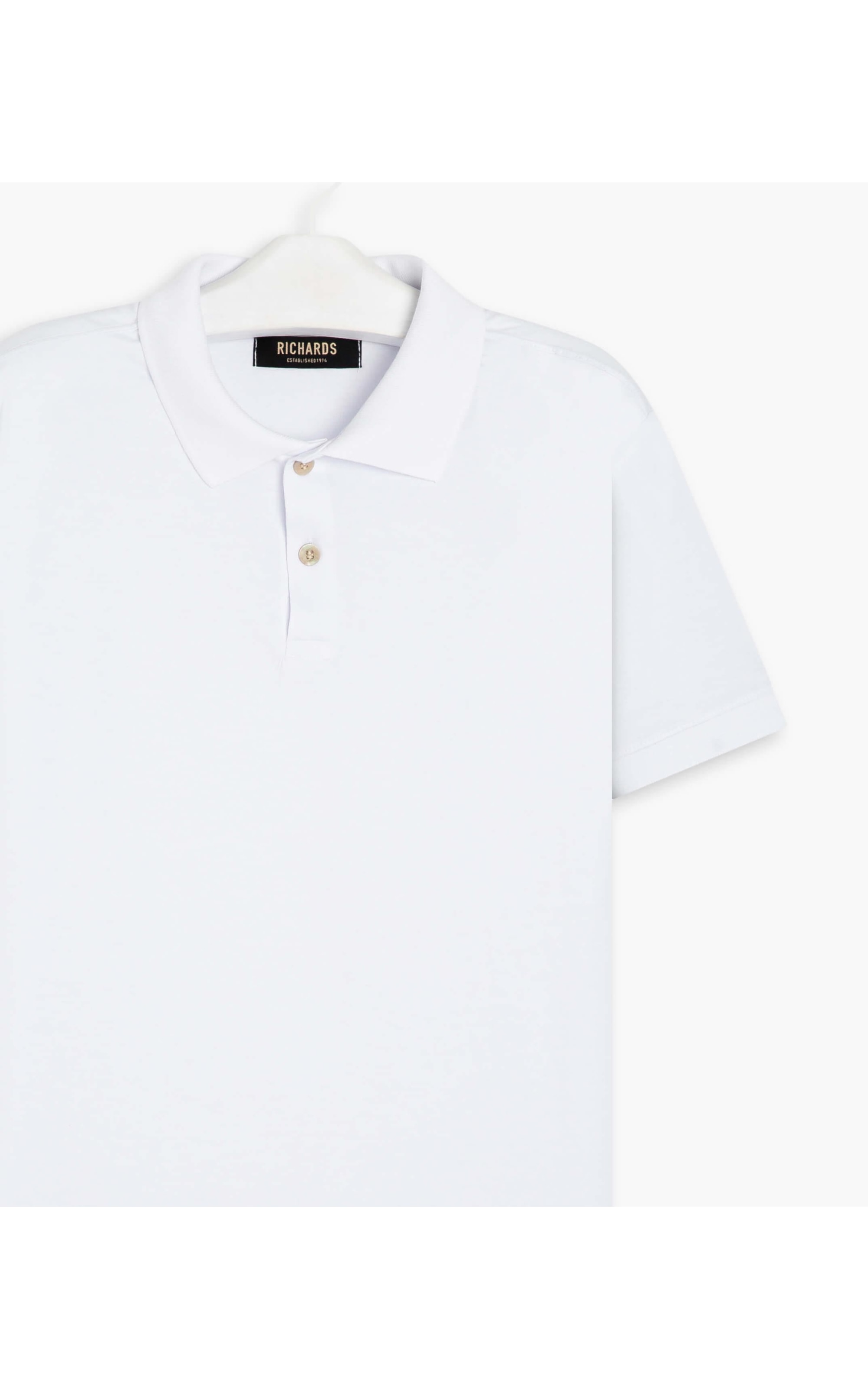 Polo Special Grid Pima Mc Branco