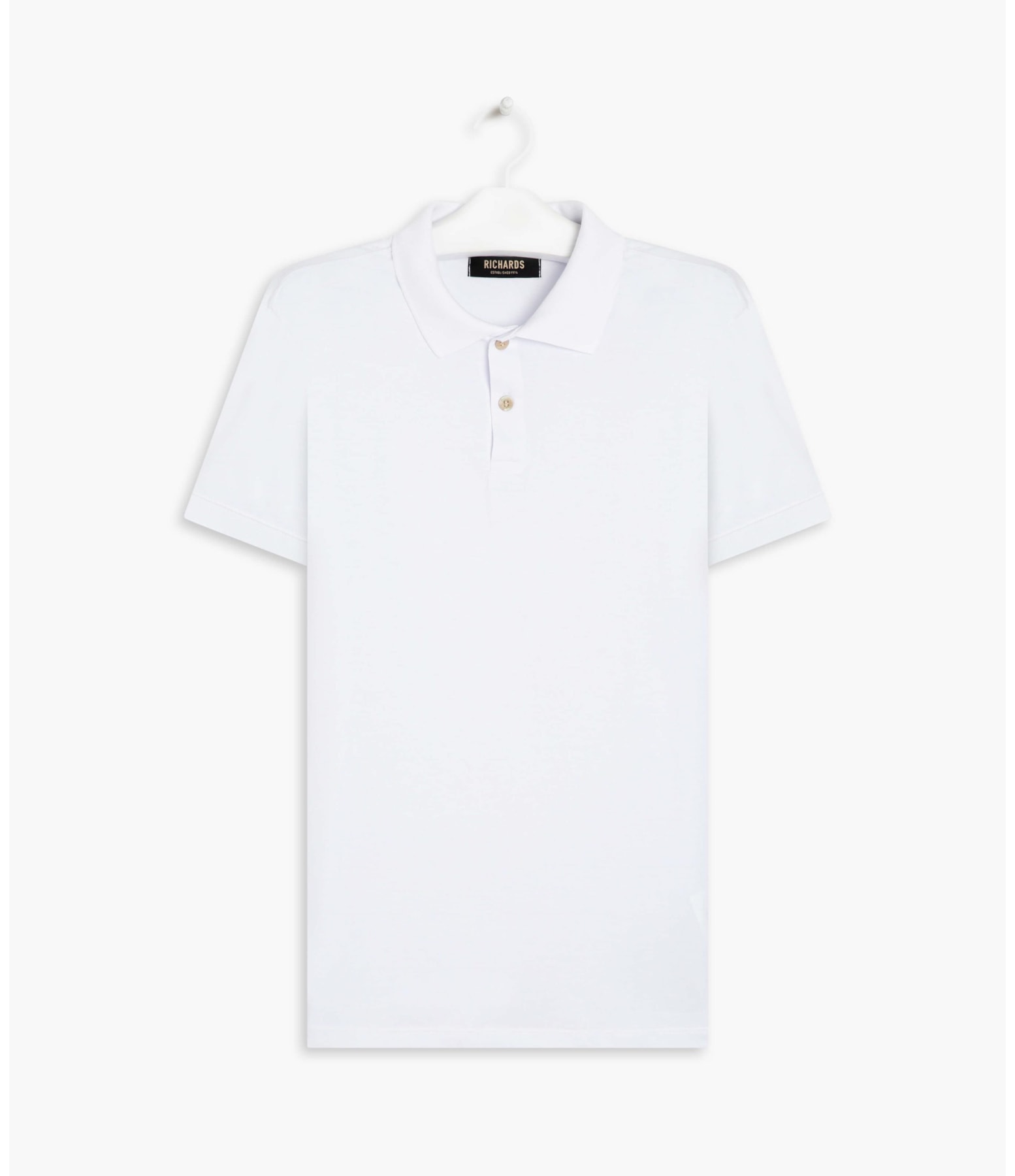 Polo Special Grid Pima Mc Branco