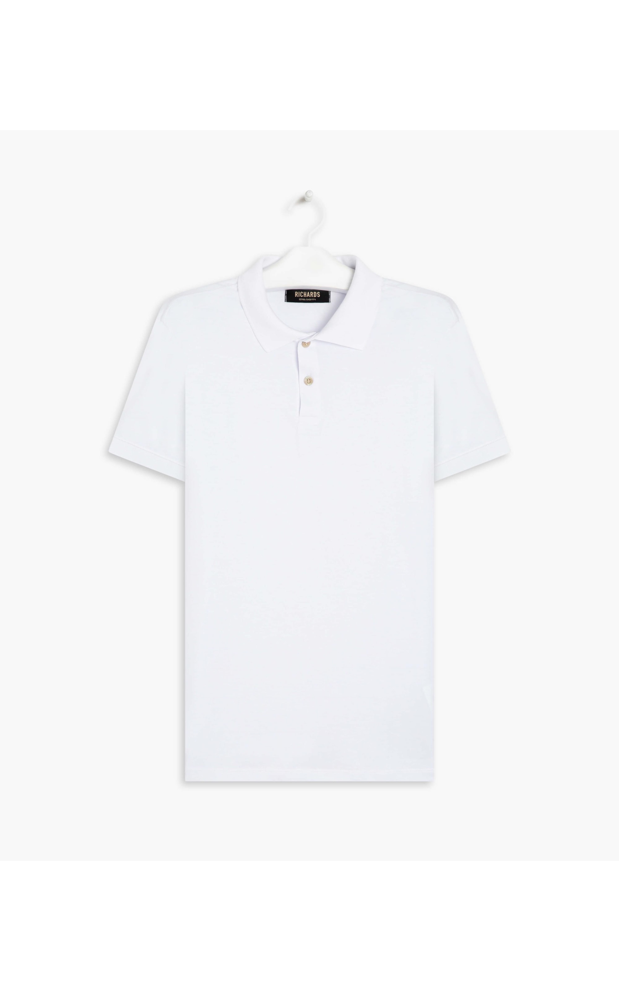 Polo Special Grid Pima Mc Branco
