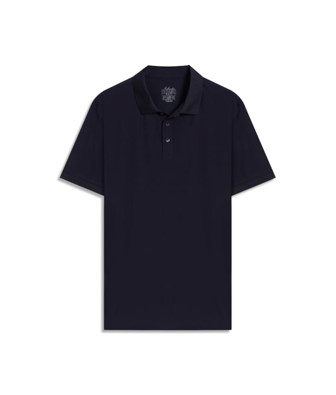 Polo Texture Tech Mc Basic Fit Marinho