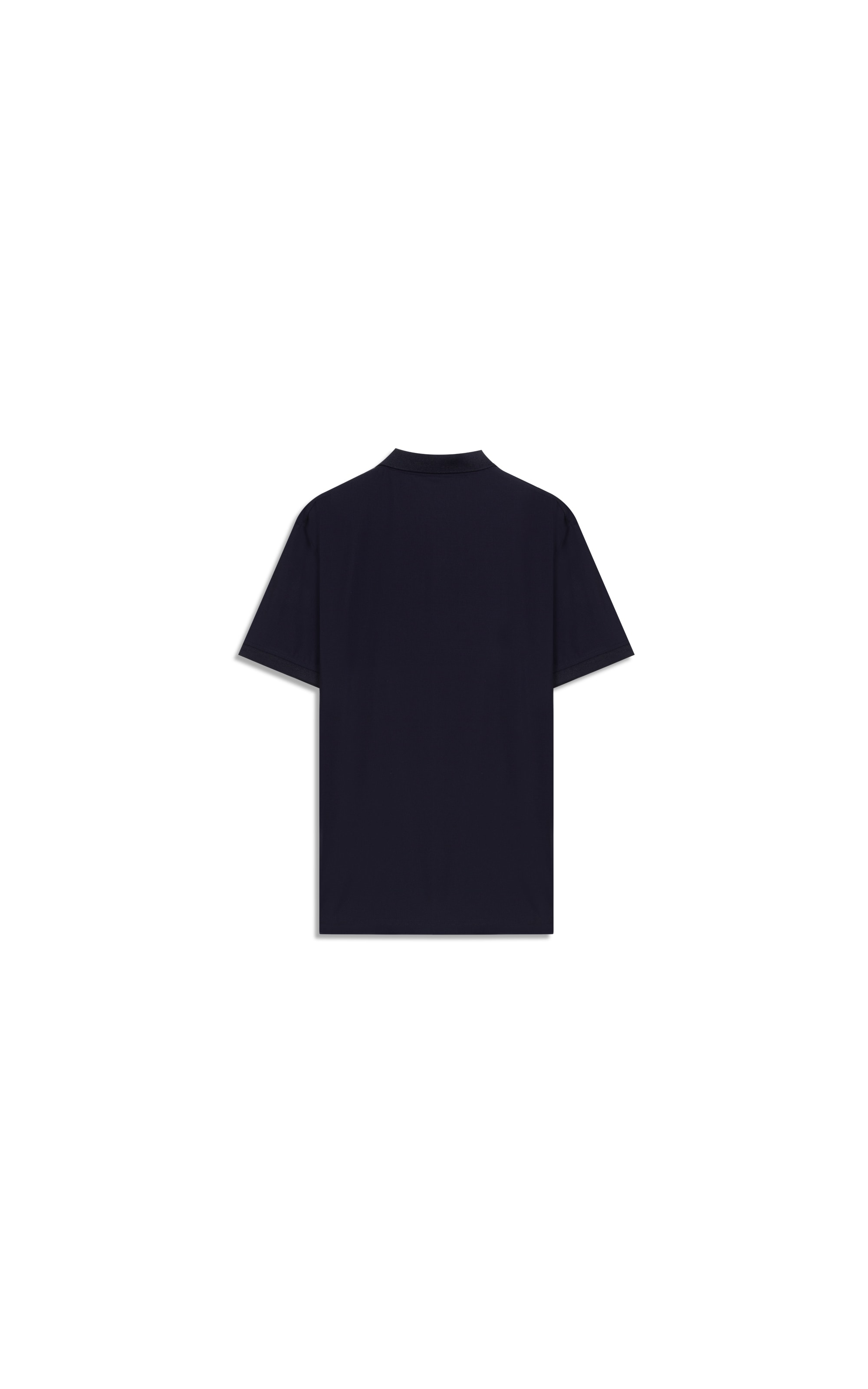 Polo Texture Tech Mc Basic Fit Marinho