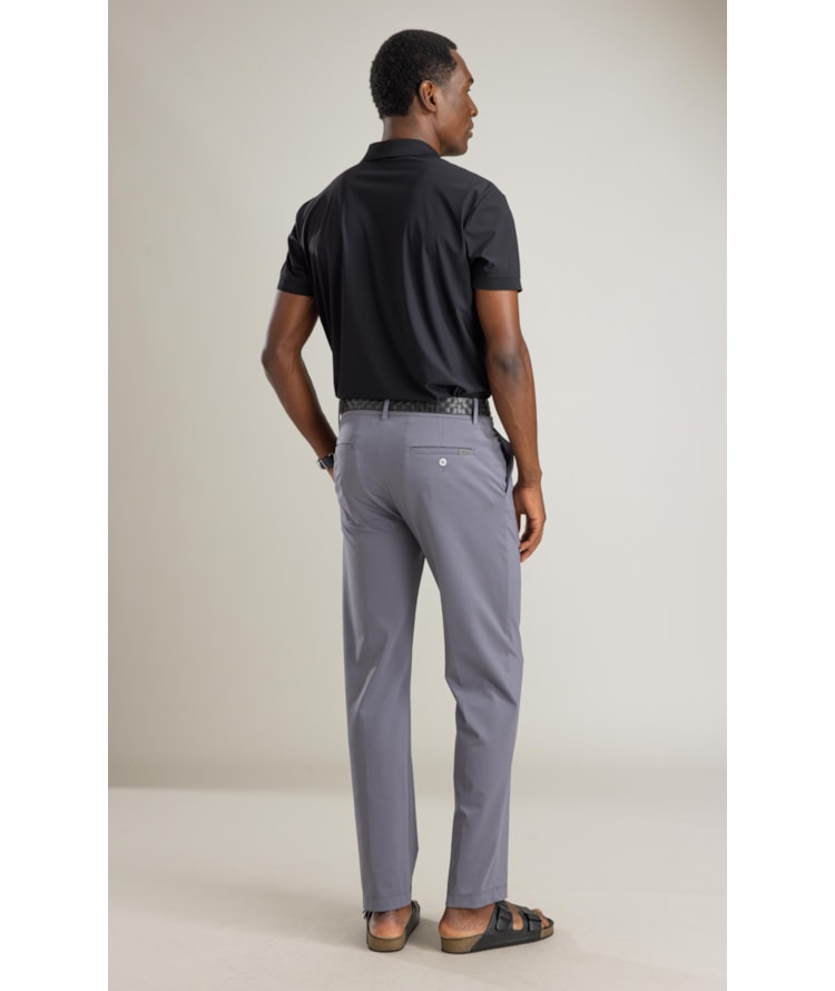 Polo Texture Tech Mc Basic Fit Preto