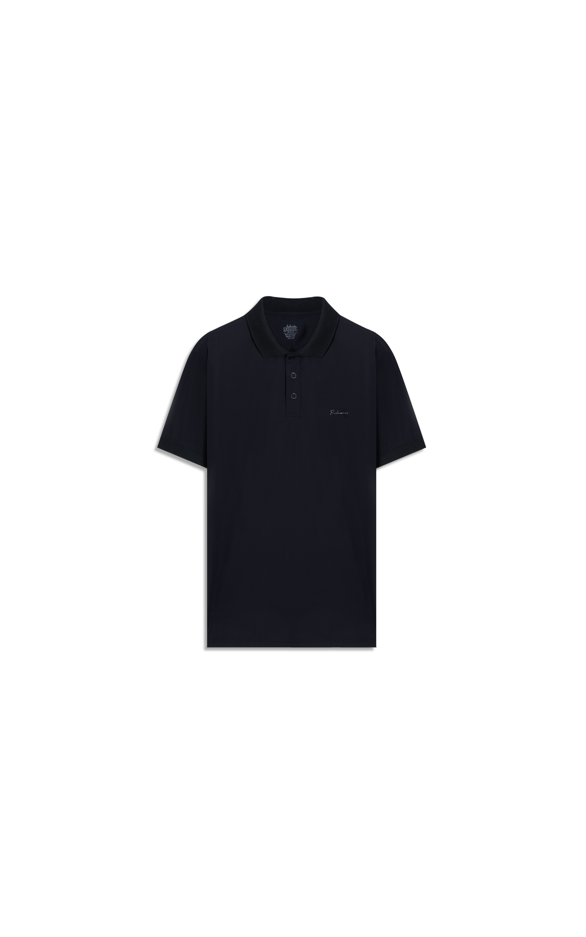 Polo Texture Tech Mc Basic Fit Preto
