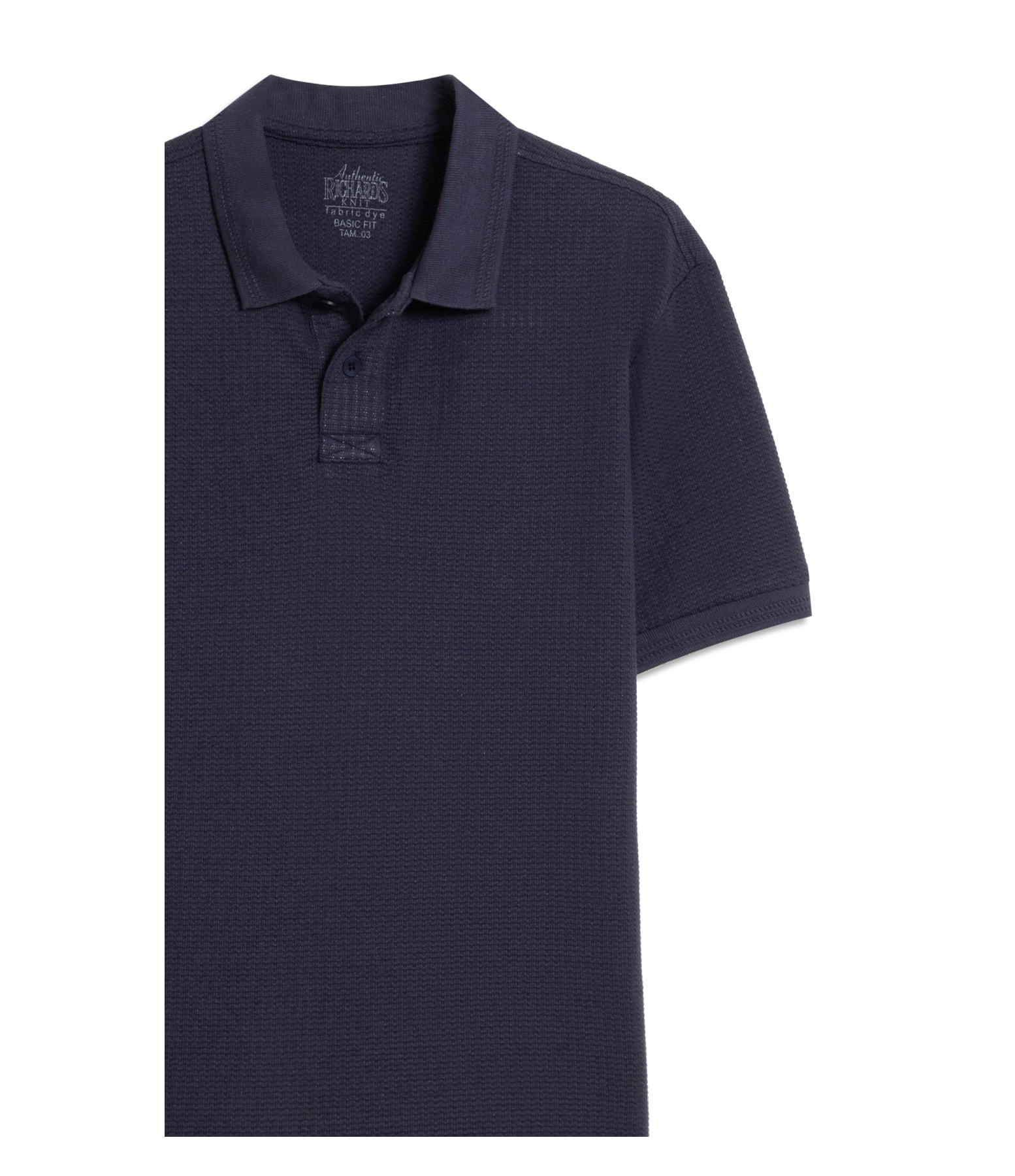 Polo Tricot Abracei Mc Dark Navy