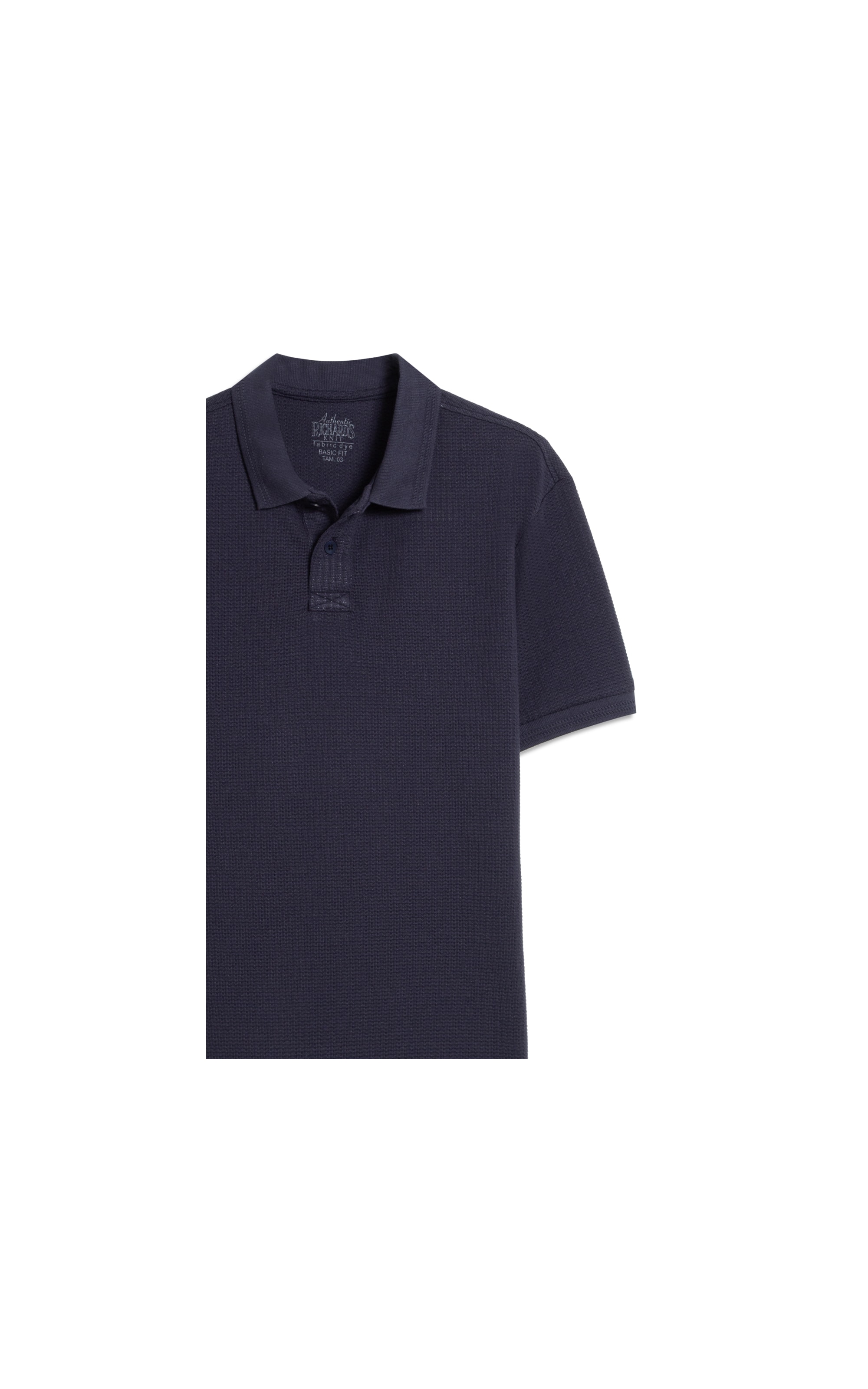 Polo Tricot Abracei Mc Dark Navy