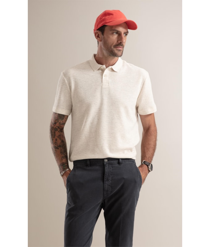Polo Tricot Linen Natural
