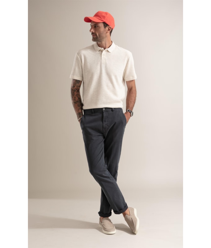 Polo Tricot Linen Natural