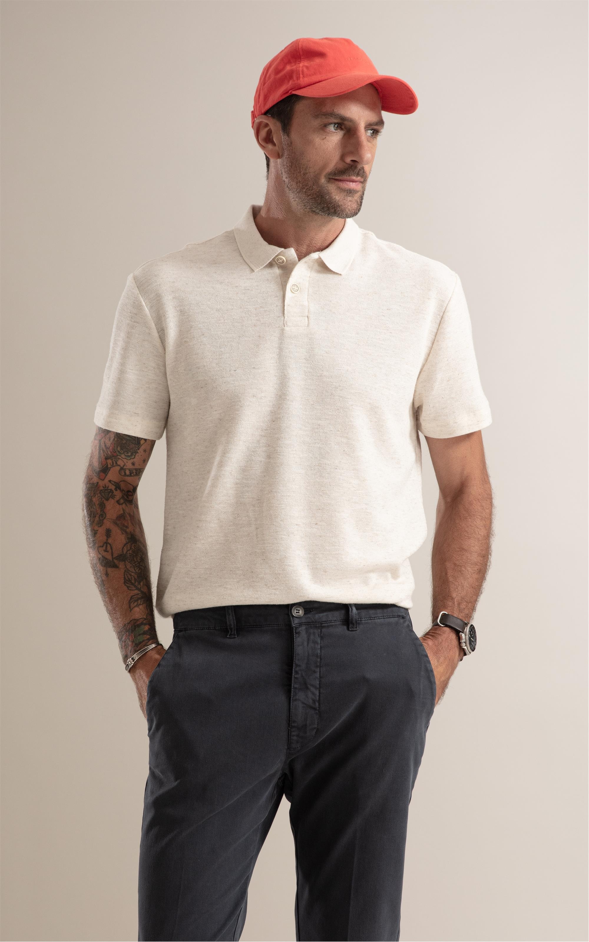 Polo Tricot Linen Natural