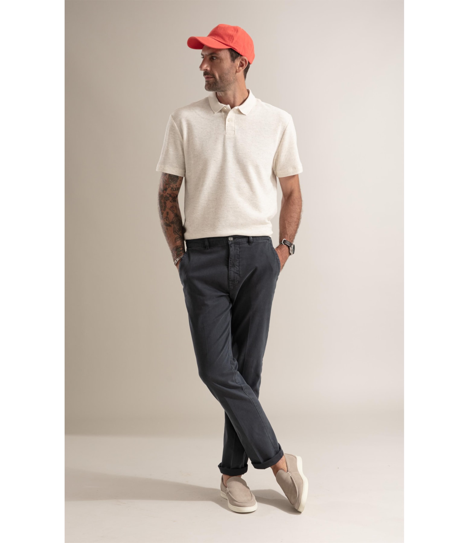 Polo Tricot Linen Natural