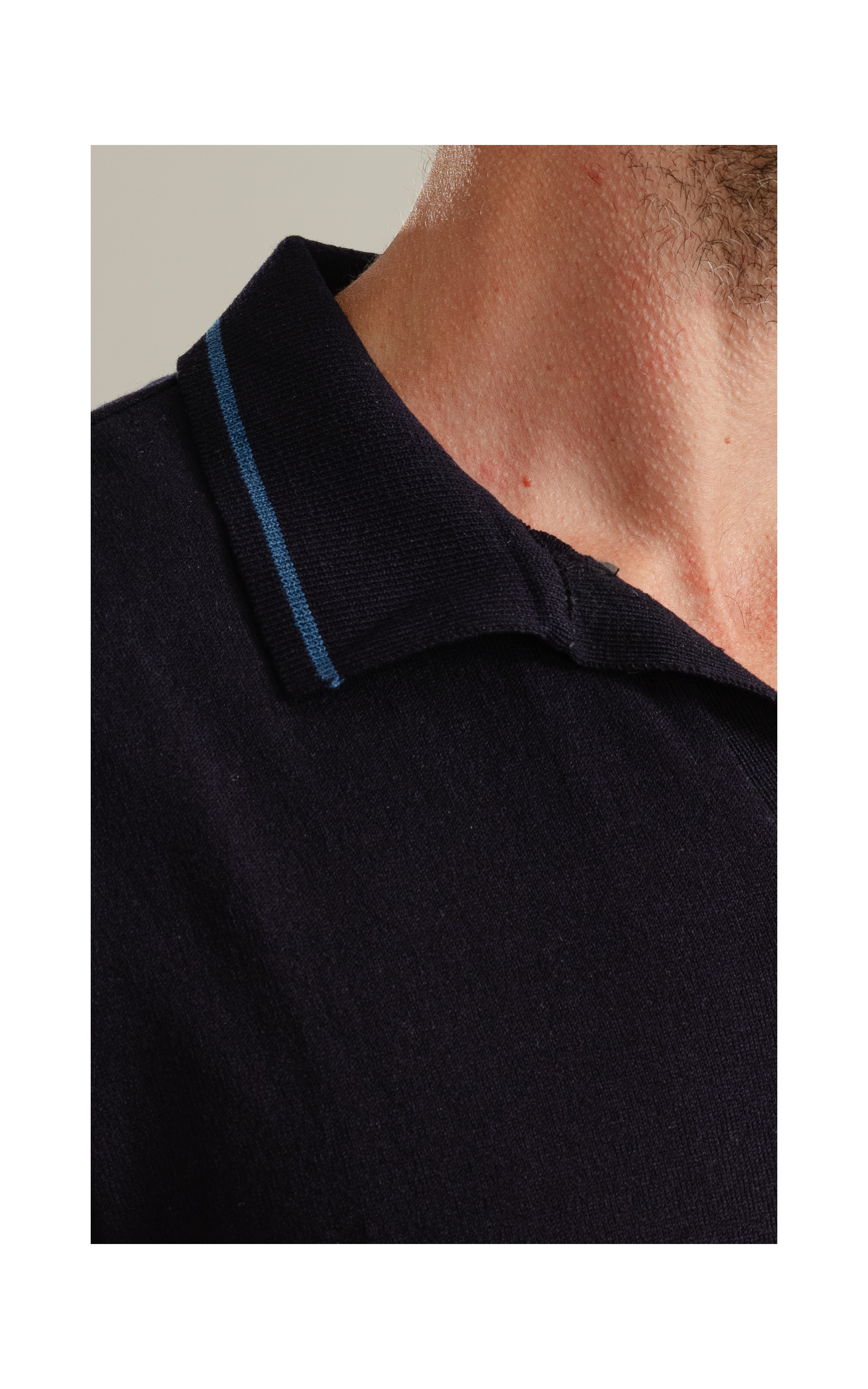 Polo Tricot Luc Dark Navy