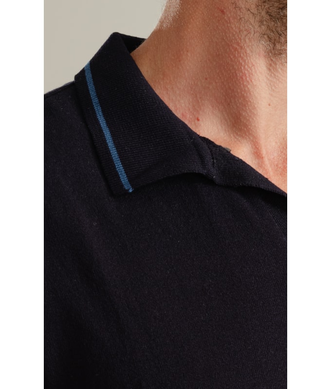 Polo Tricot Luc Dark Navy