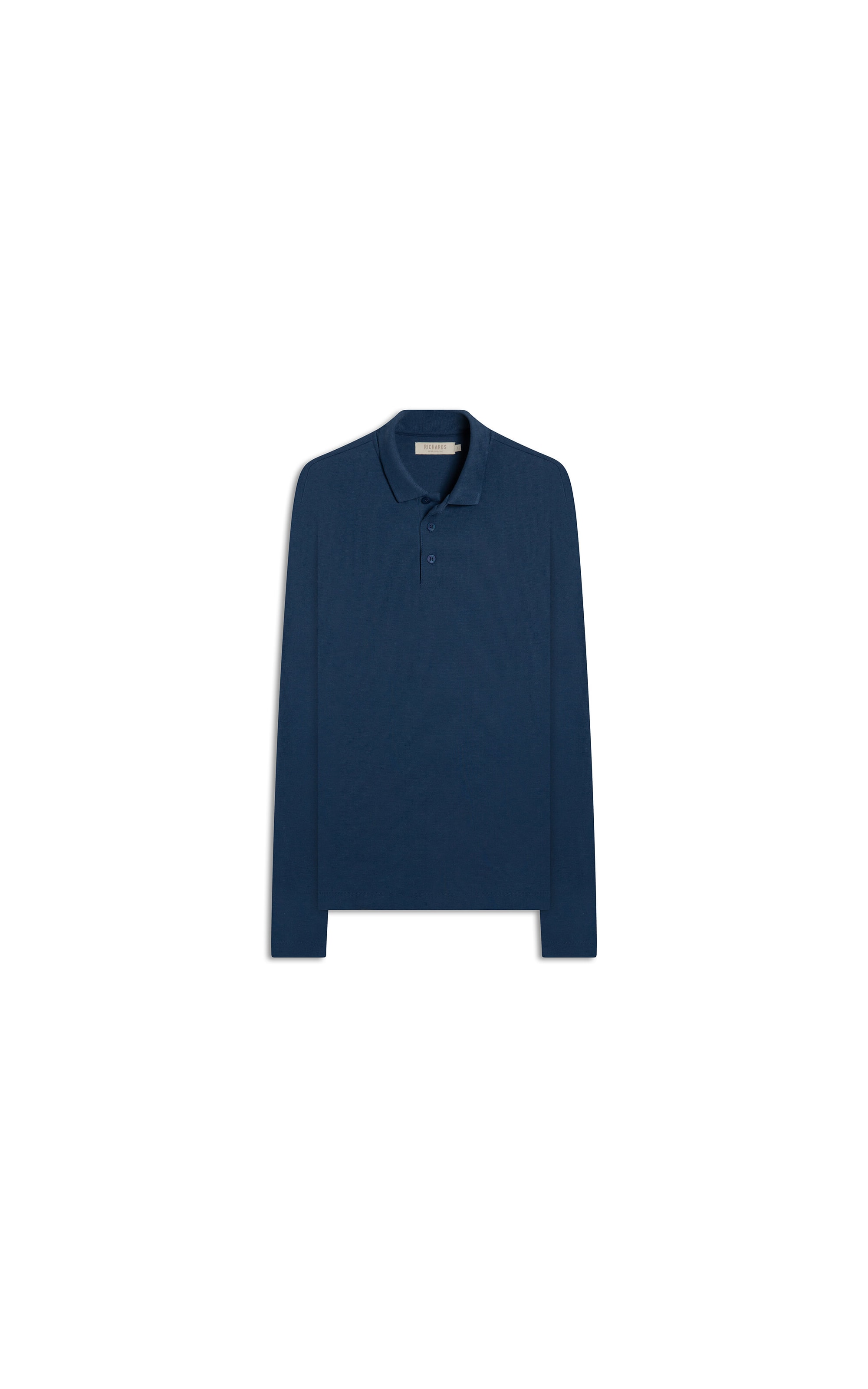 Polo Tricot Matt Ml Azul Jeans