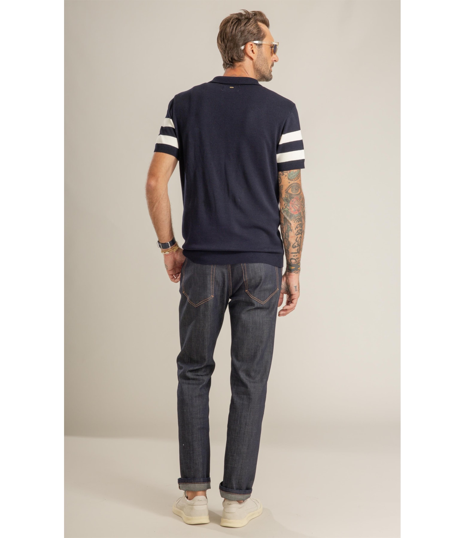 Polo Tricot Modal Dark Navy