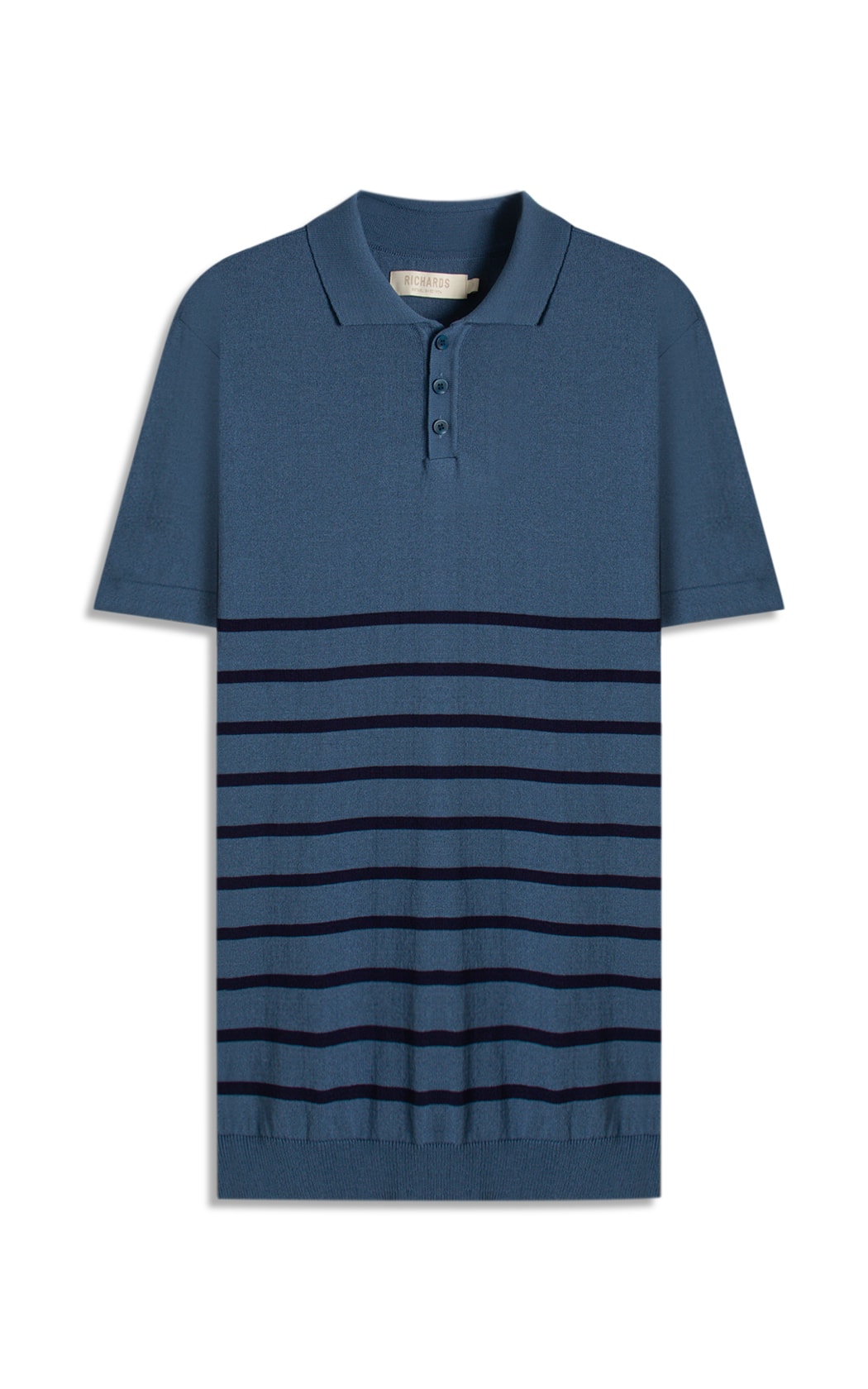 Polo Tricot Vitor Azul Jeans