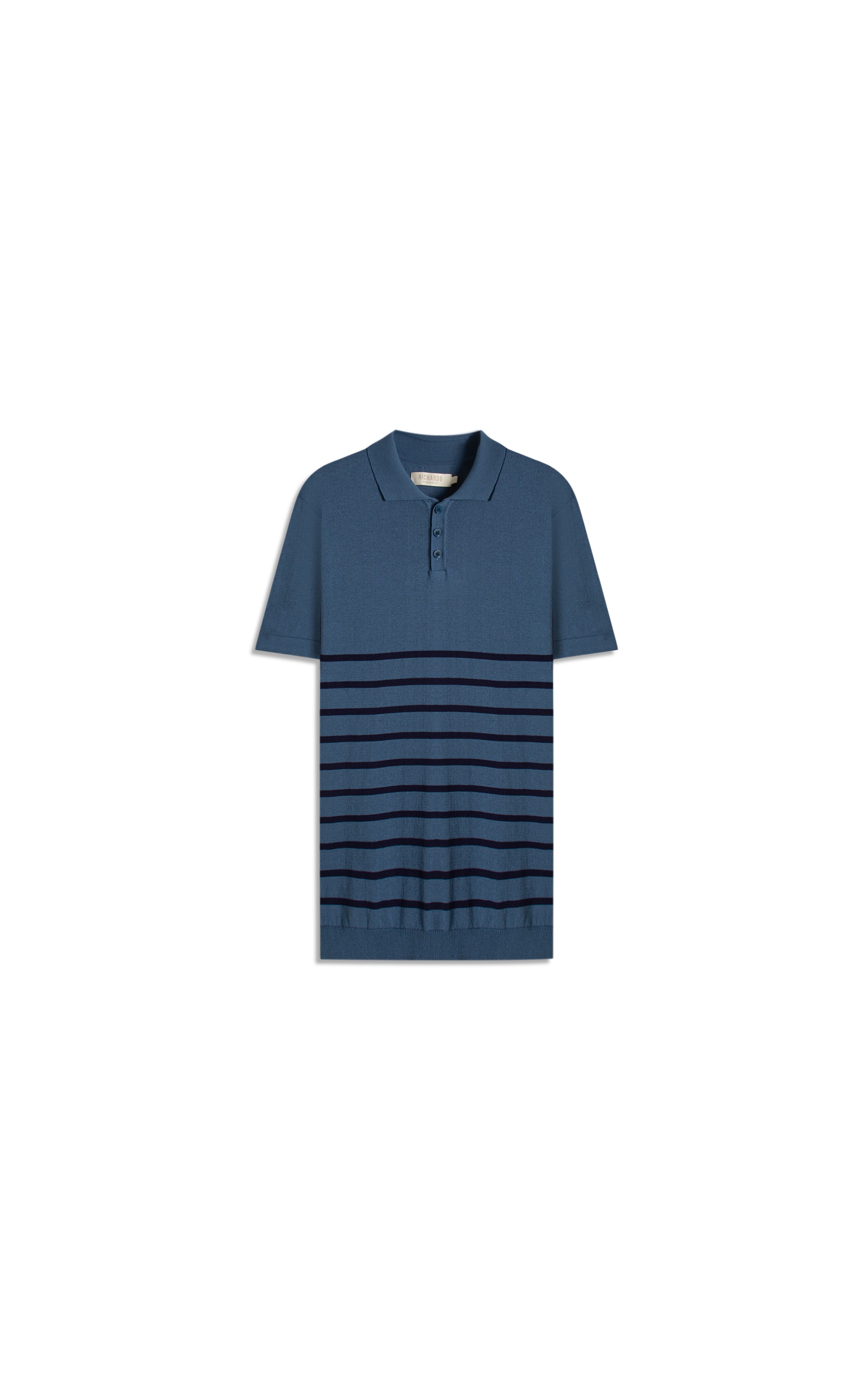Polo Tricot Vitor Azul Jeans