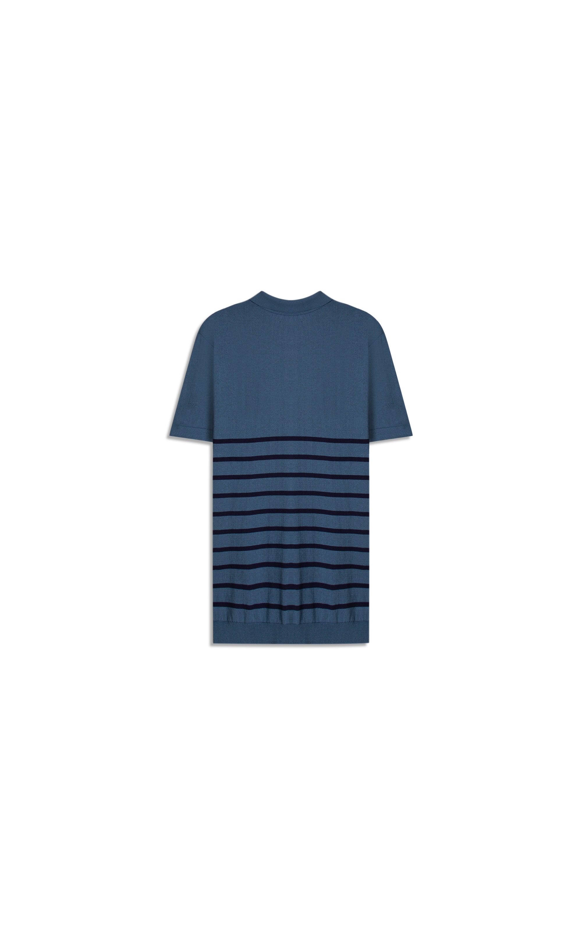 Polo Tricot Vitor Azul Jeans