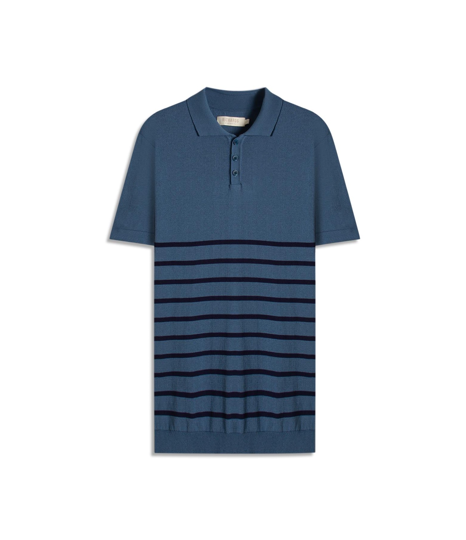 Polo Tricot Vitor Azul Jeans