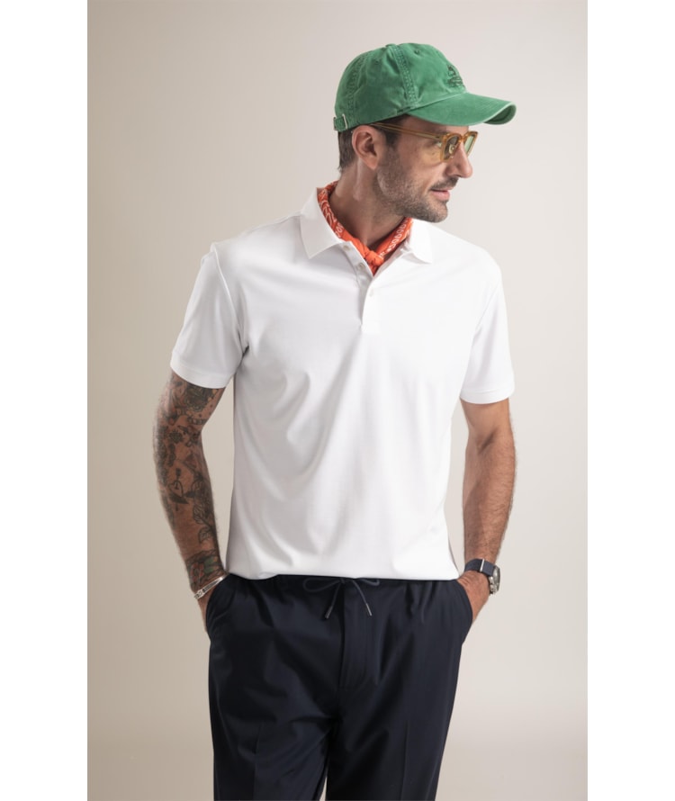 Polo Visylon Basic Fit Branco