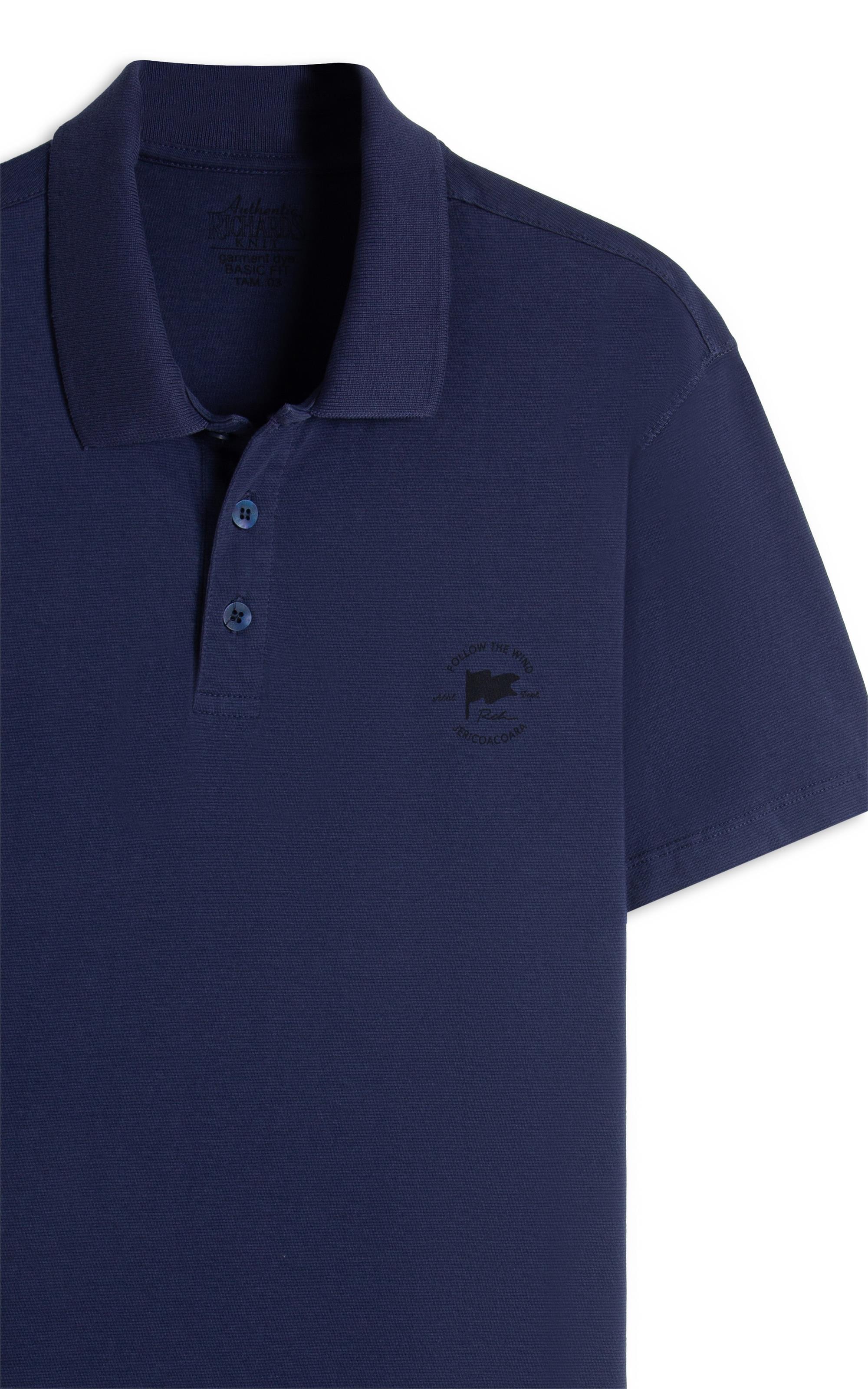 Polo Zebrinha Mc Basic Fit Marinho