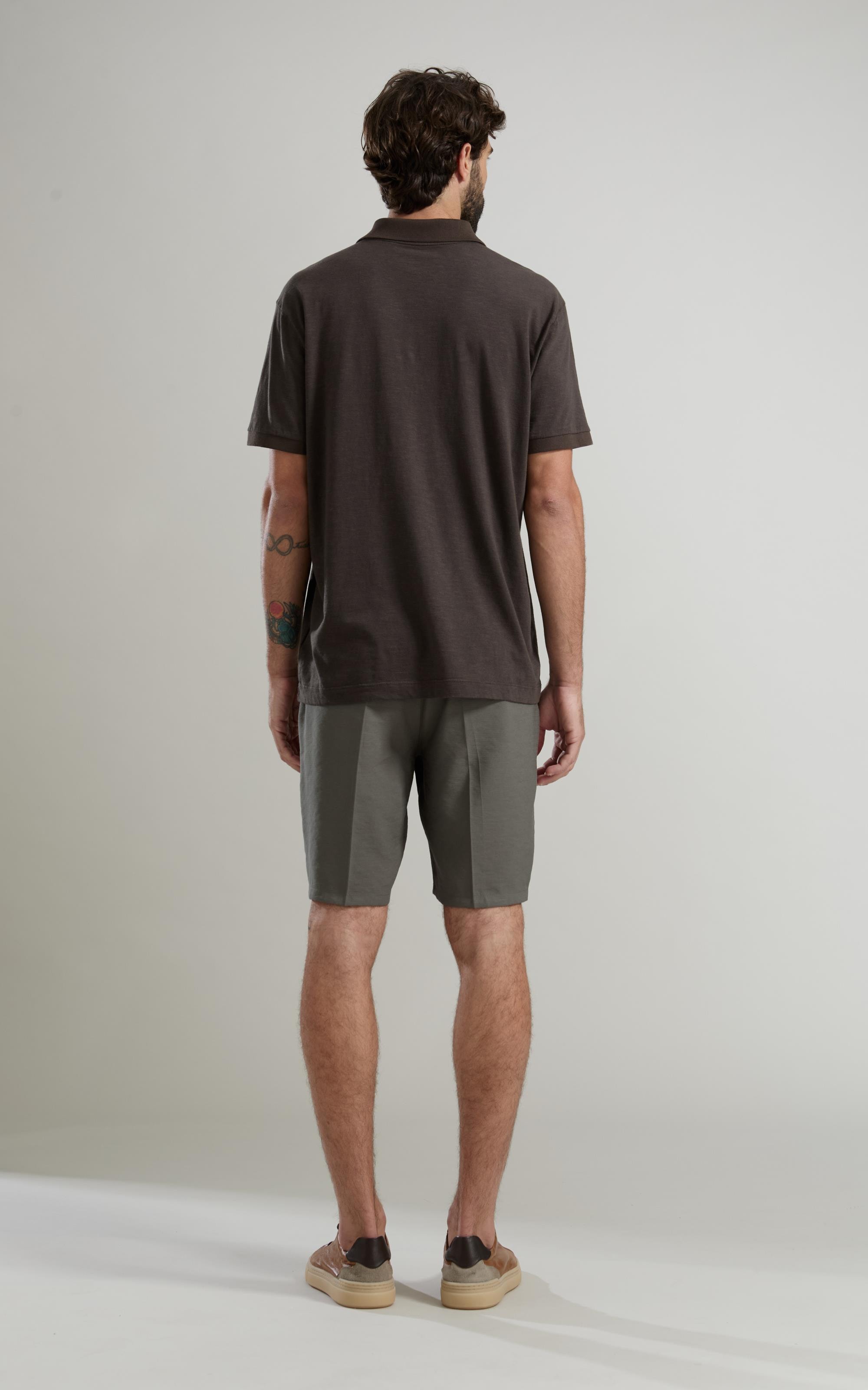 Polo Zebrinha Mc Basic Fit Tabaco