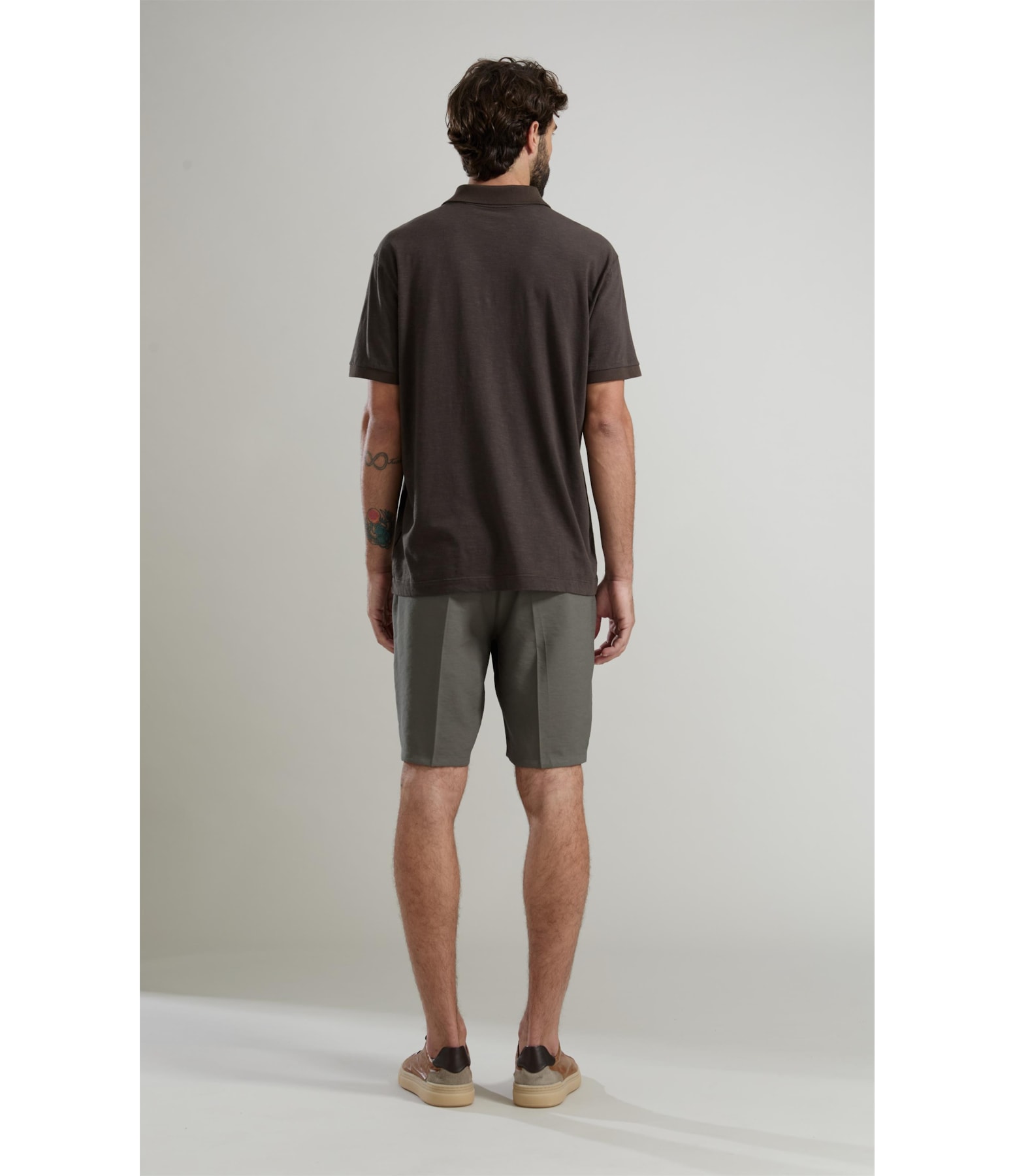 Polo Zebrinha Mc Basic Fit Tabaco