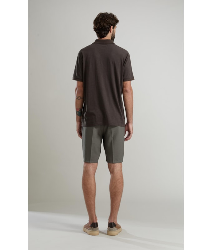 Polo Zebrinha Mc Basic Fit Tabaco