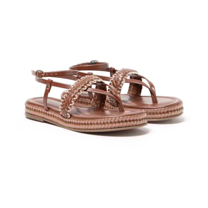 Rasteira Inti Marrom