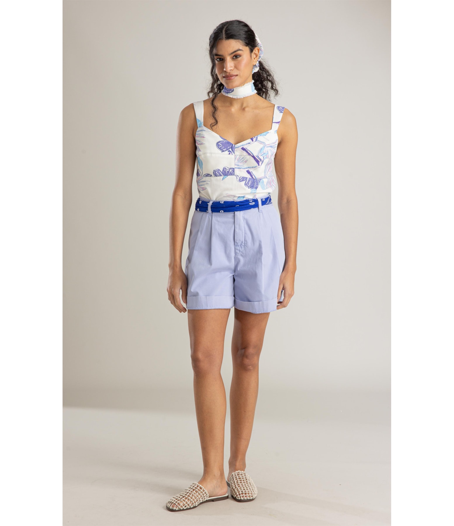 Regata Amelia Caete Linho Blend Branco