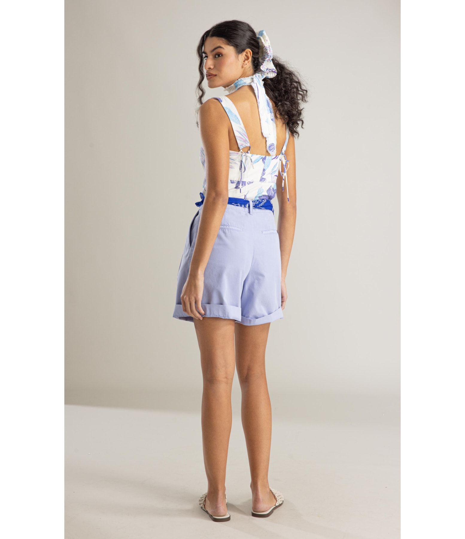 Regata Amelia Caete Linho Blend Branco