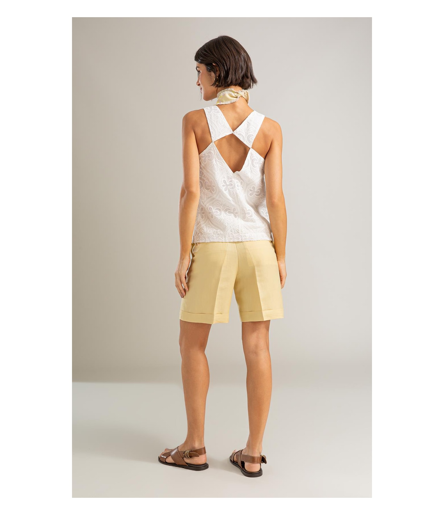 Regata Anne Laise Bordado Off White