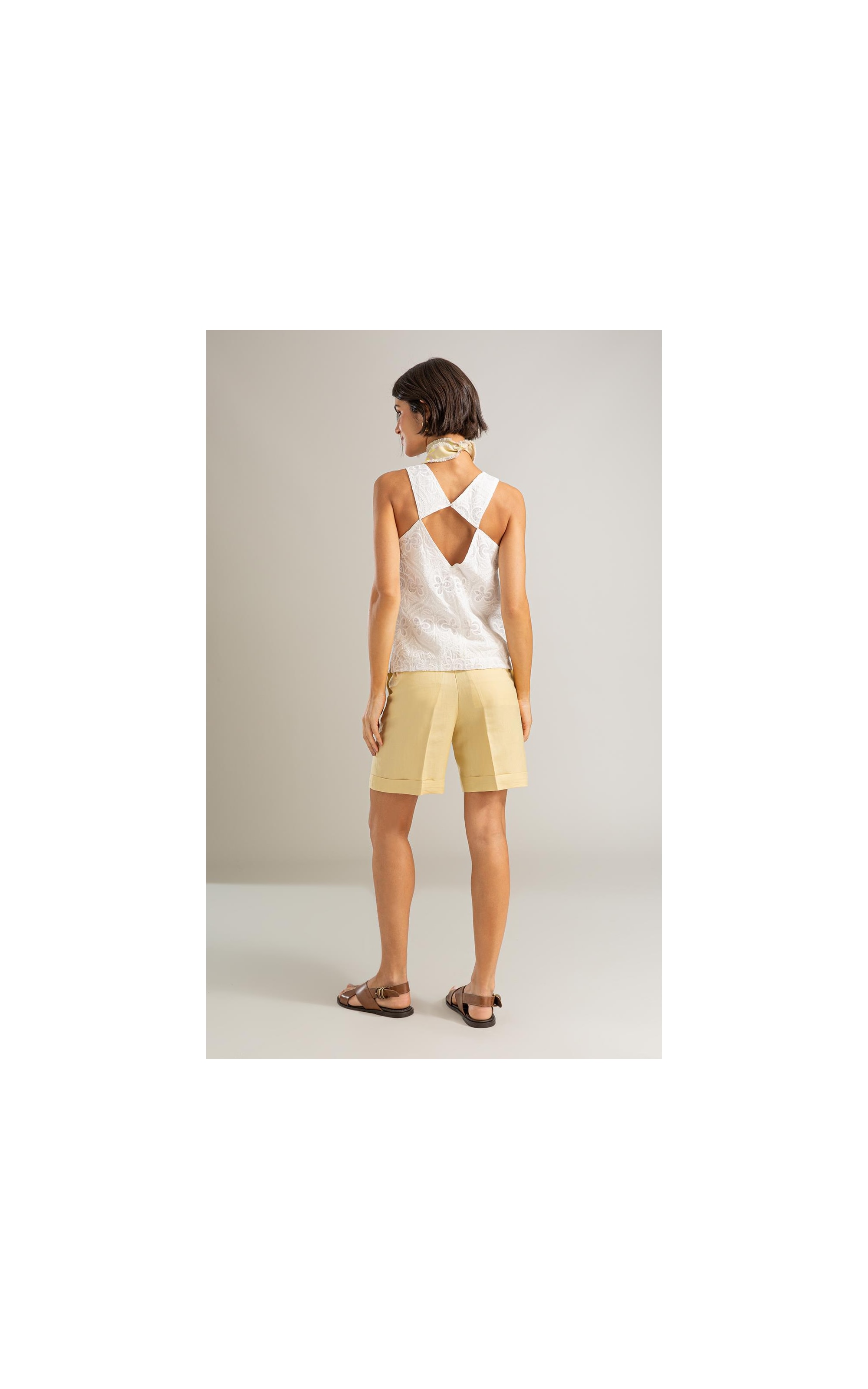 Regata Anne Laise Bordado Off White